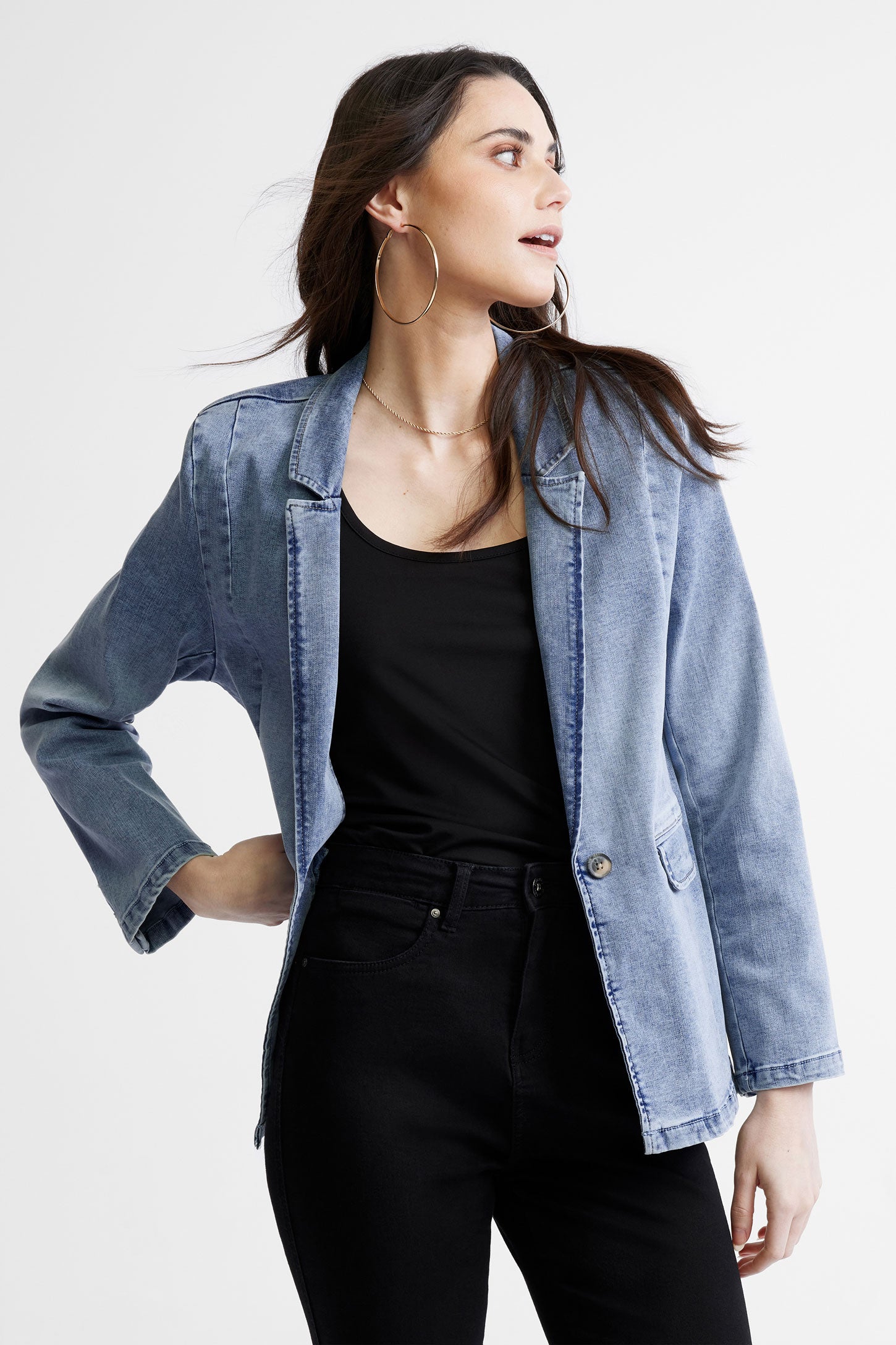 Jacket jean femme sale