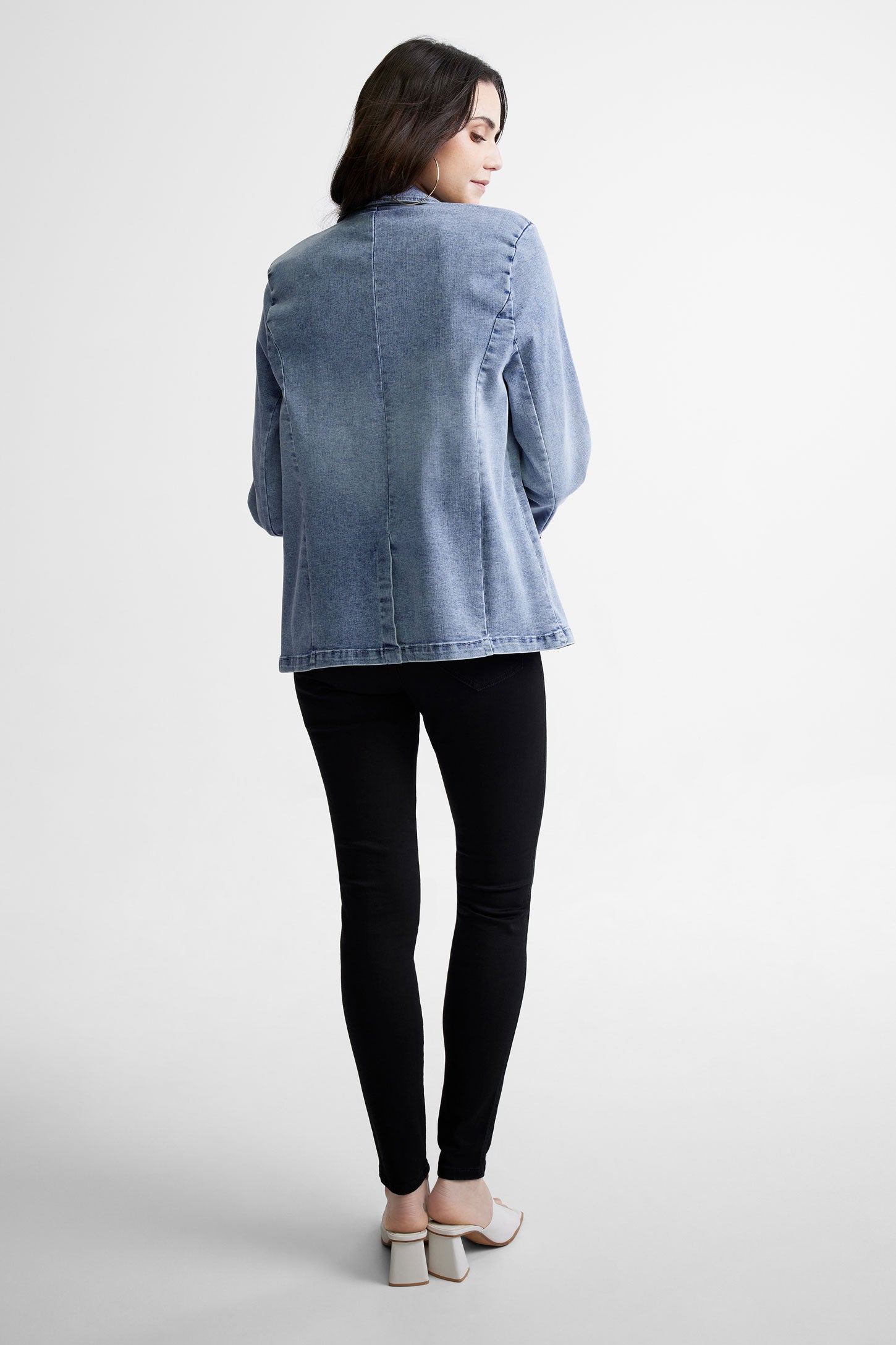 Veston en jeans - Femme && BLEU PALE