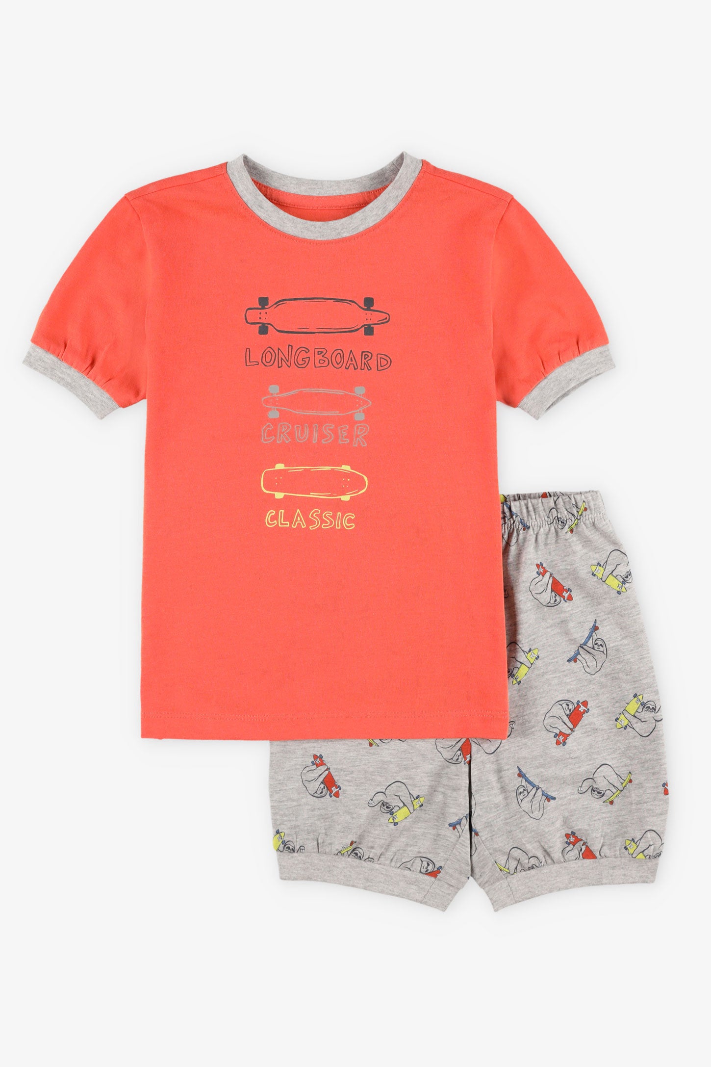 Pyjama 2-pièces, 2/35$ - Enfant garçon && ORANGE