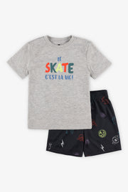 Pyjama 2-pièces, 2/35$ - Enfant garçon && GRIS MIXTE