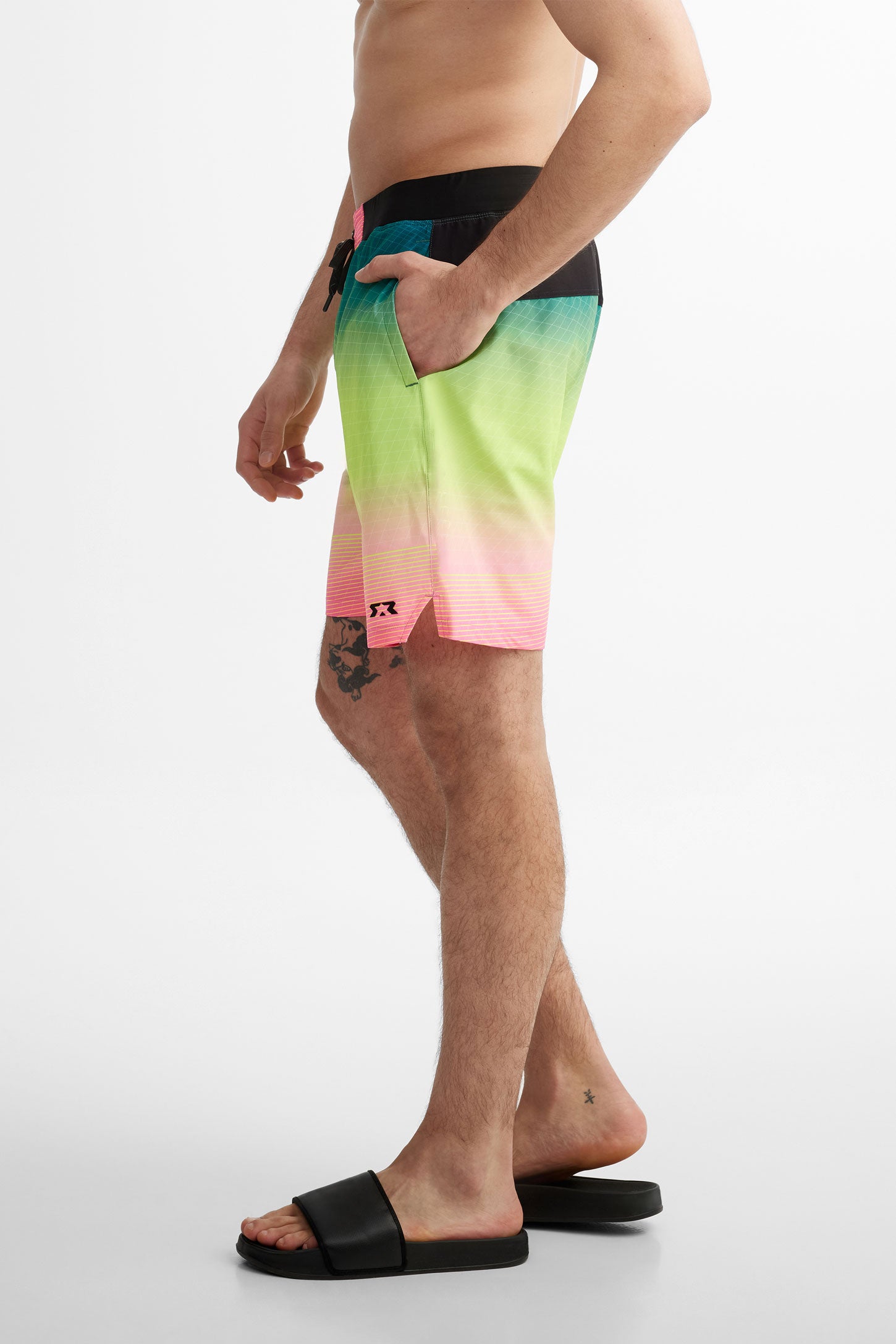 Short maillot de bain - Homme && ROSE MULTI