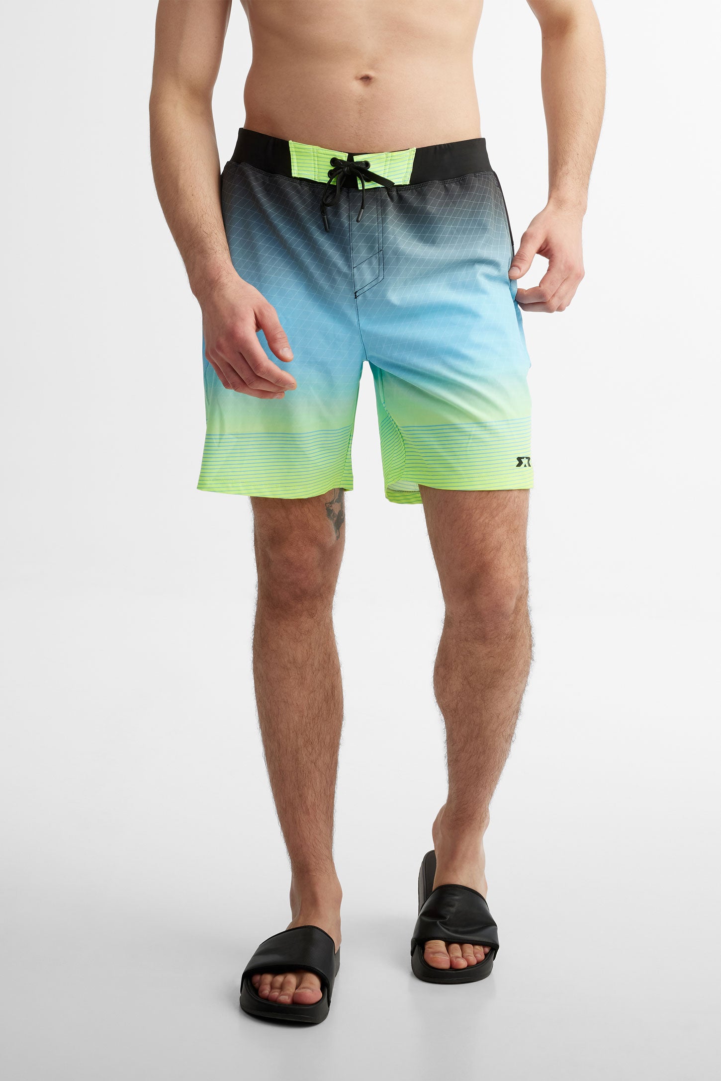 Short maillot de bain - Homme && JAUNE/MULTI