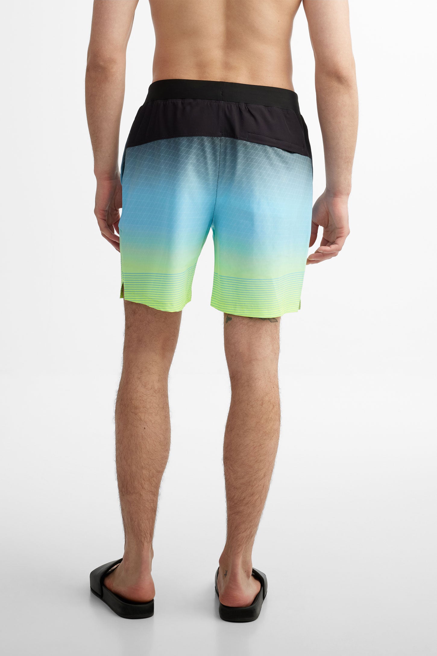Short maillot de bain - Homme && JAUNE/MULTI