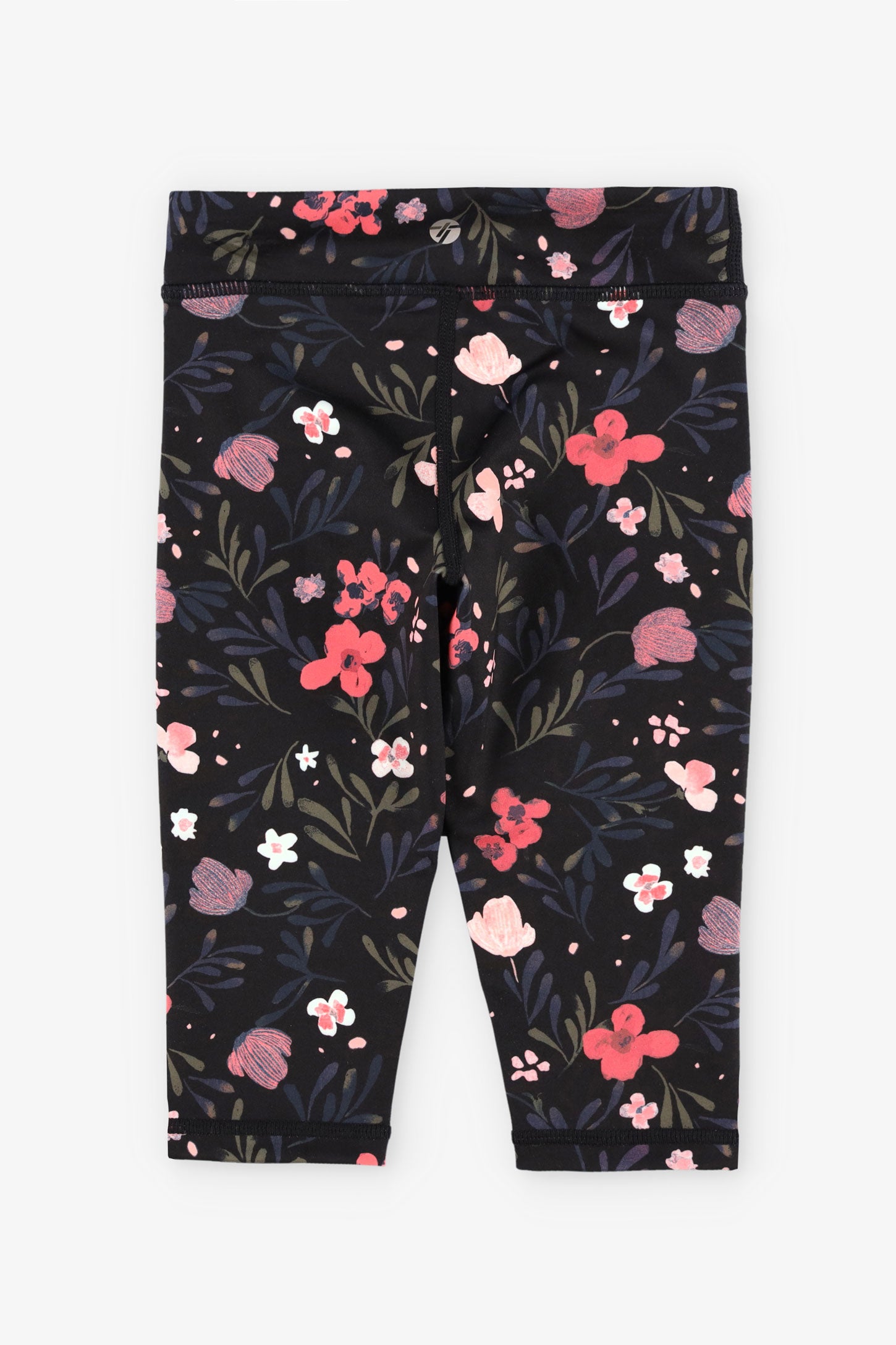 Legging capri athlétique - Enfant fille && NOIR/MULTI