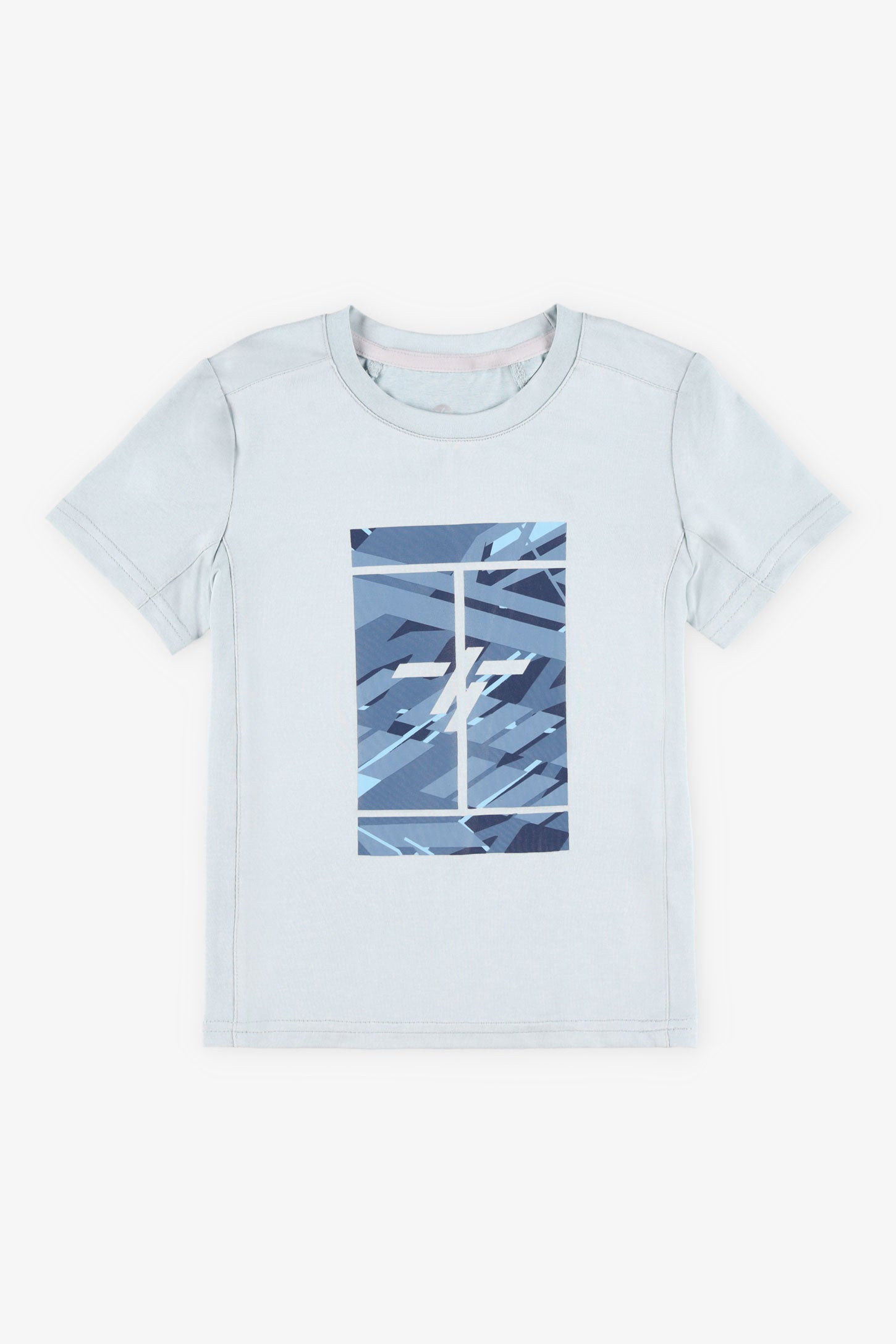 T-shirt athlétique col rond - Enfant garçon && BLEU PALE