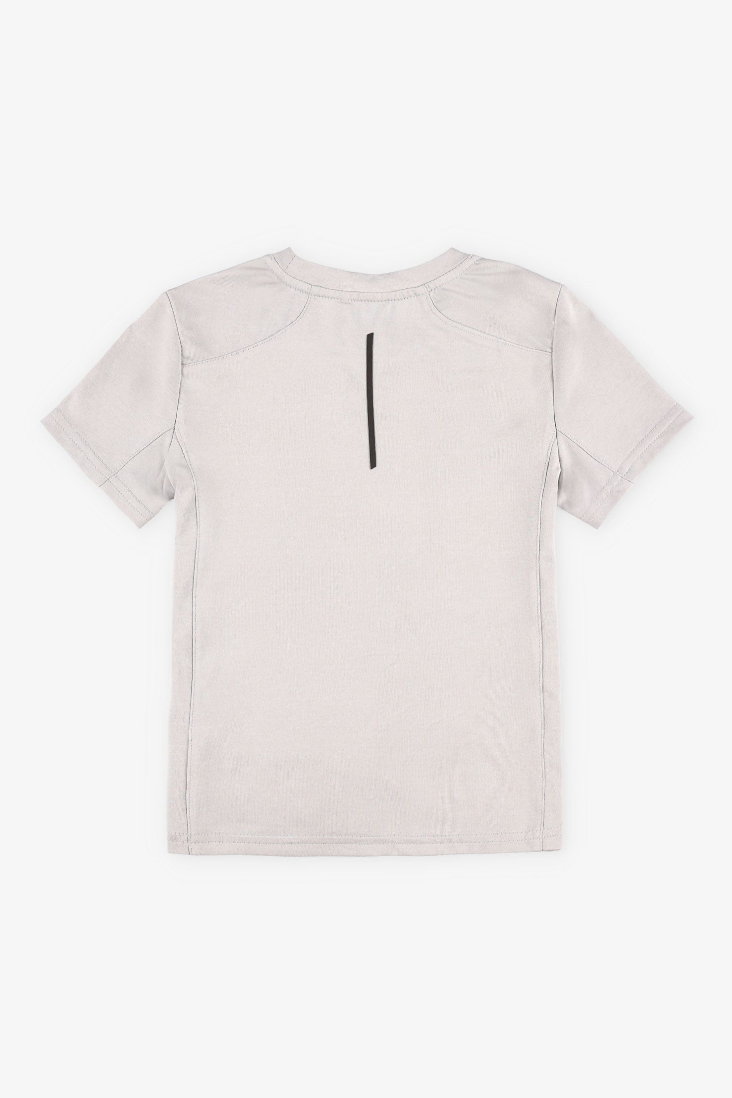 T-shirt athlétique col rond - Enfant garçon && GRIS PALE