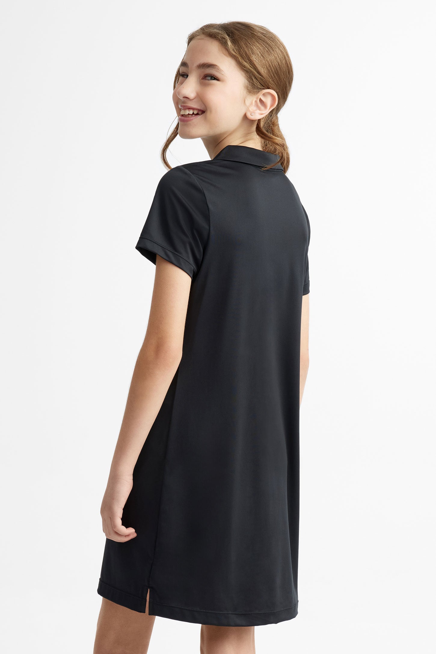 Robe polo athlétique - Ado fille && NOIR