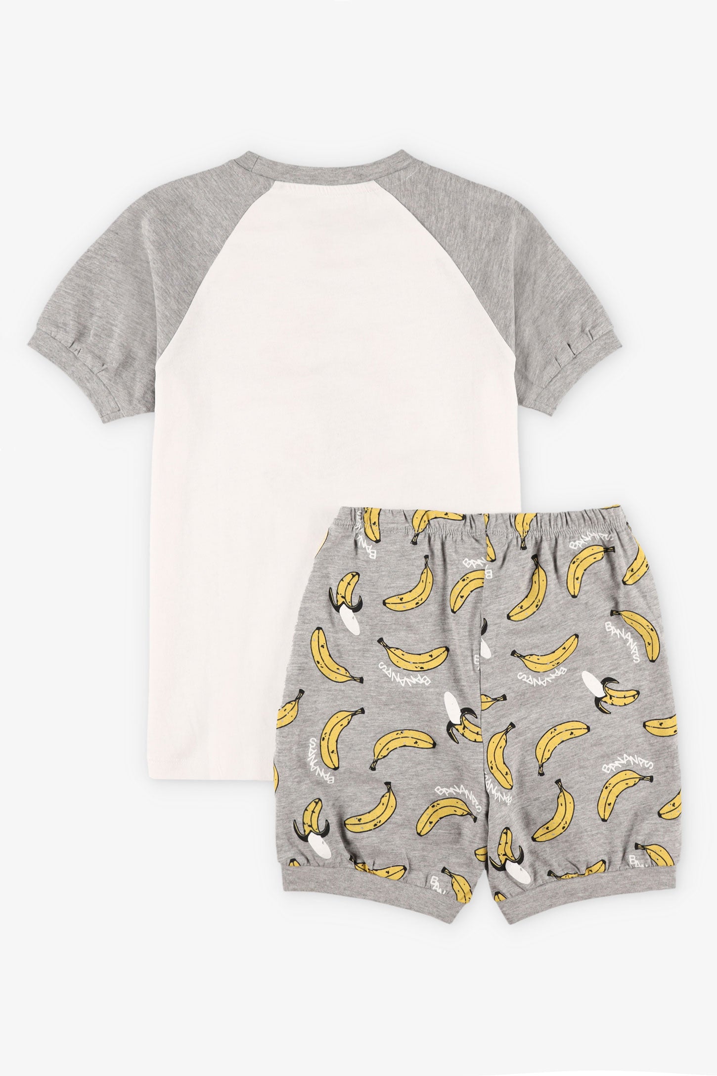 Pyjama 2-pièces imprimé en coton, 2/35$ - Enfant garçon && GRIS MIXTE