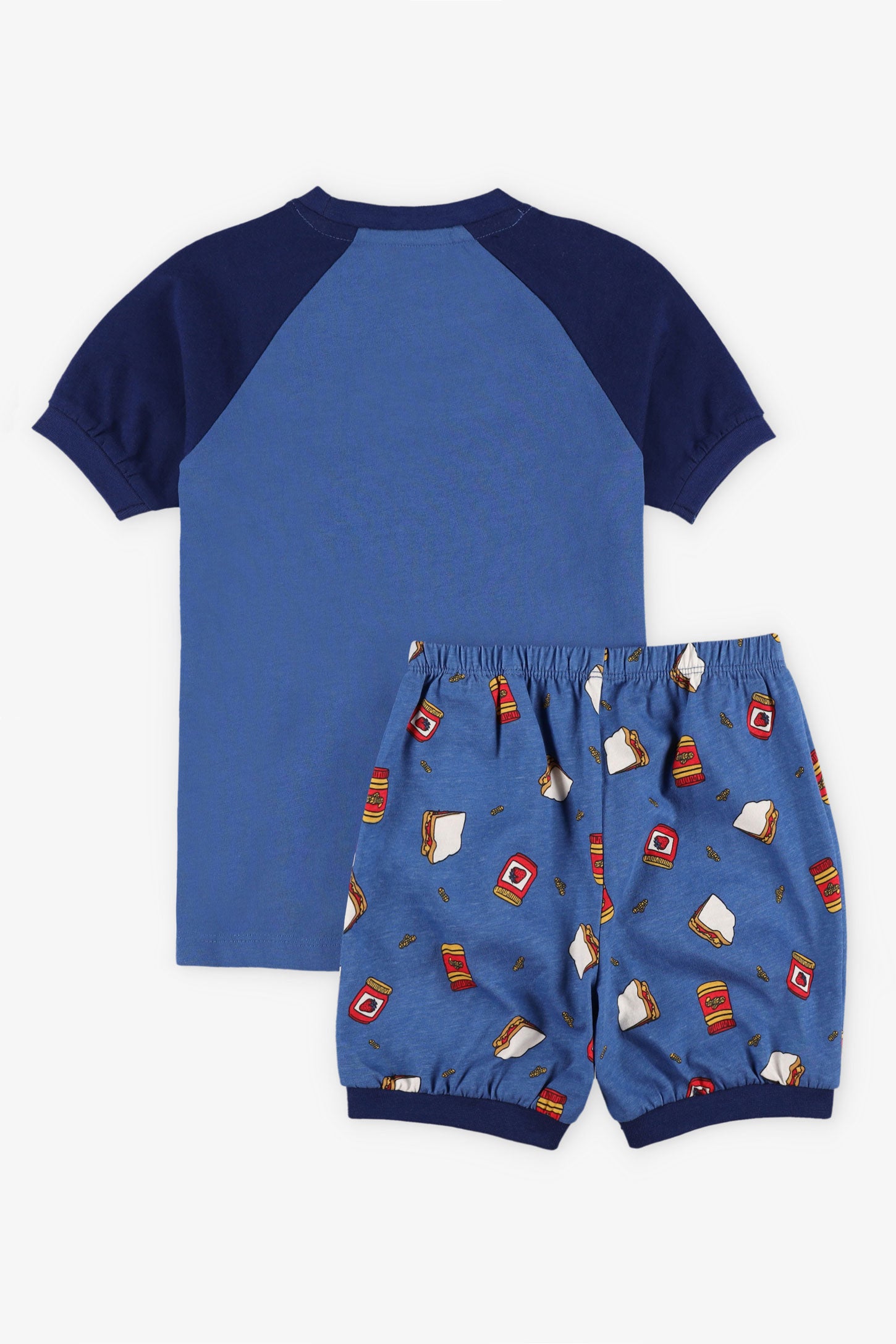 Pyjama 2-pièces imprimé en coton, 2/35$ - Enfant garçon && BLEU COBALT