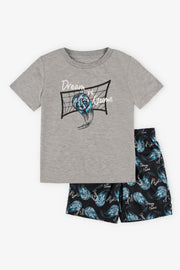 Pyjama 2-pièces imprimé, 2/35$ - Enfant garçon && GRIS MIXTE