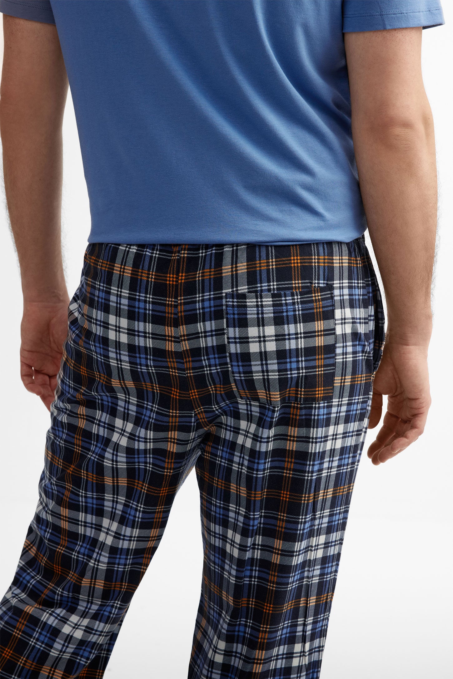 Pantalon pyjama imprimé en coton - Homme && GRIS MULTI