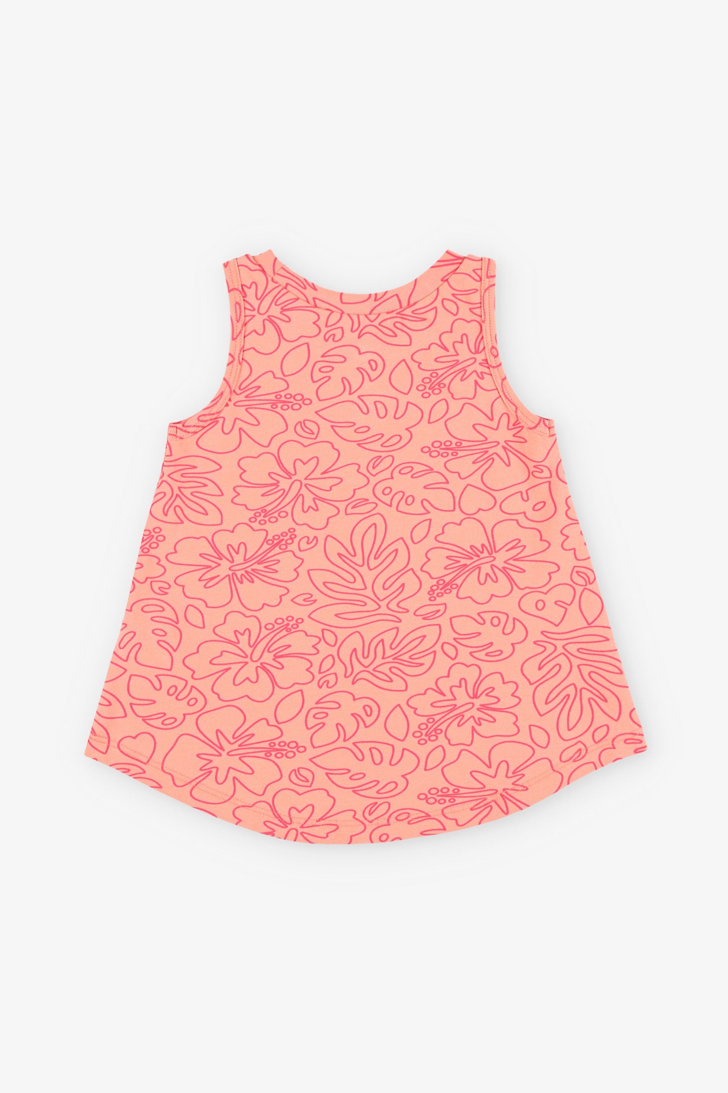 Camisole imprimée coupe A en coton, 2/15$ - Bébé fille && ORANGE MULTI