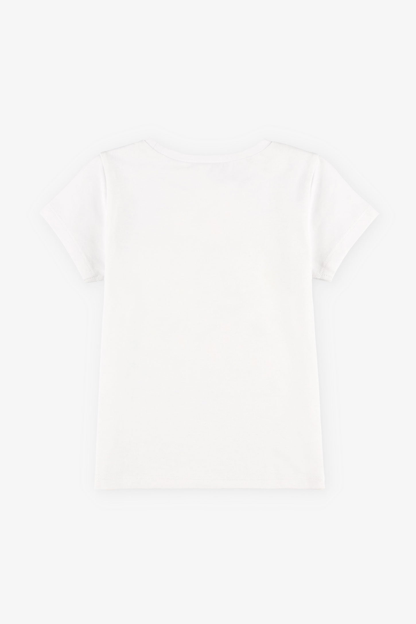 T-shirt rond imprimé coton, 2/15$ - Bébé fille && BLANC