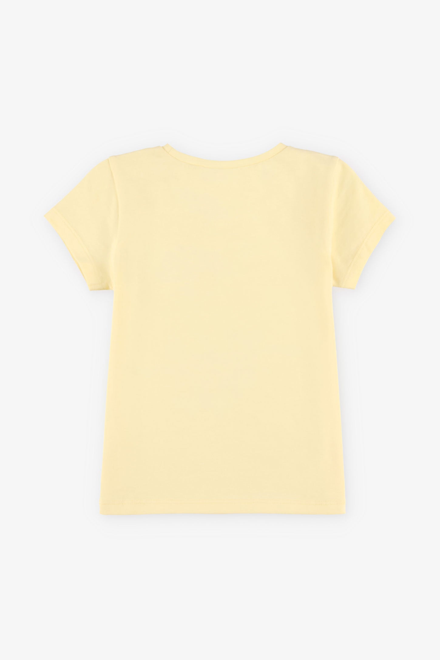 T-shirt rond imprimé coton, 2/15$ - Bébé fille && JAUNE