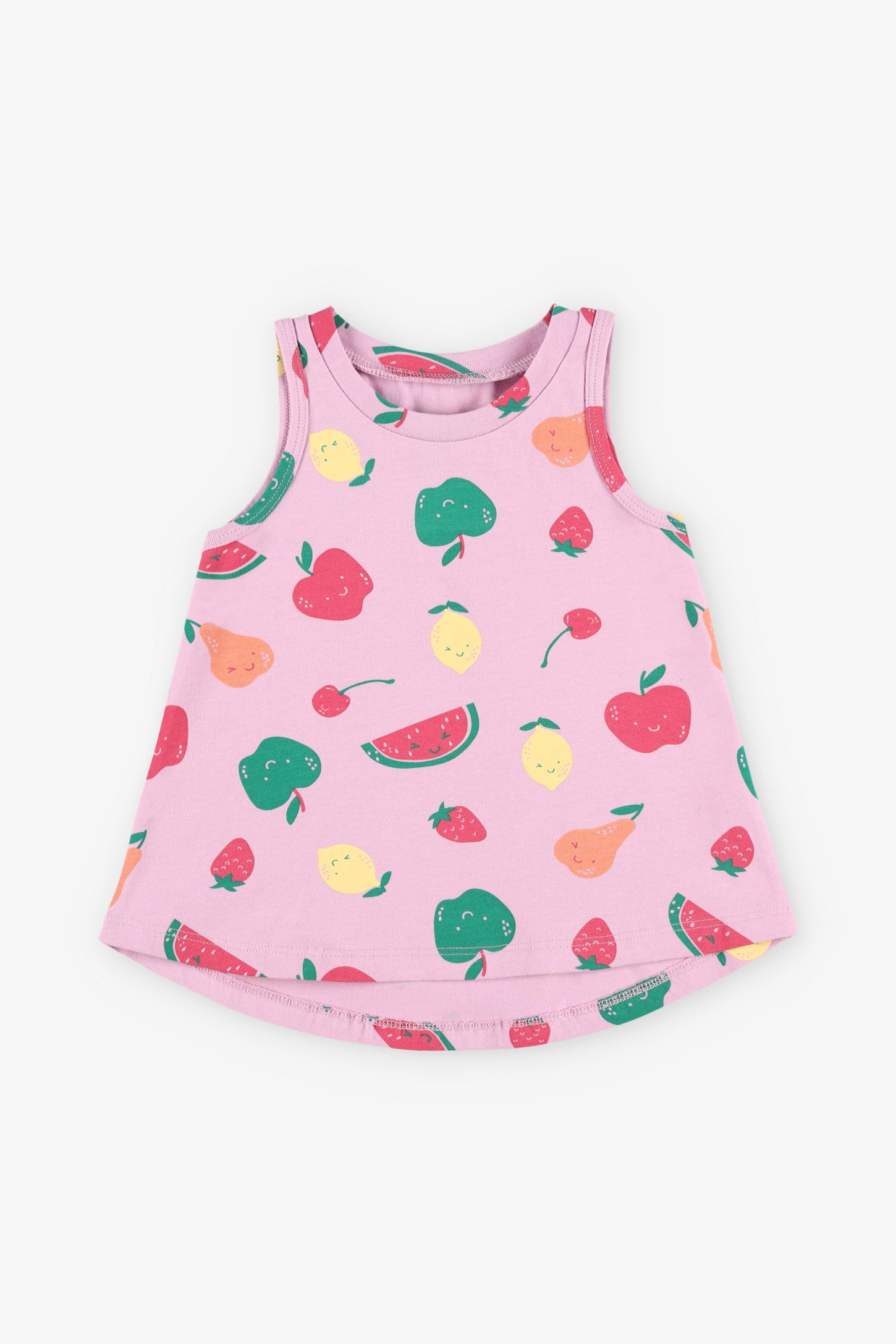 Camisole imprimée coupe A coton, 2T-3T, 2/15$ - Bébé fille && MAUVE/MULTI