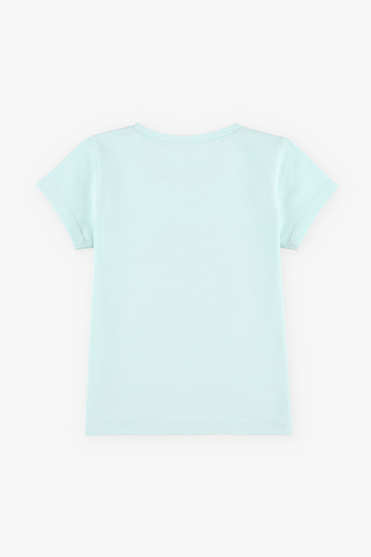 T-shirt rond imprimé coton, 2T-3T, 2/15$ - Bébé fille && BLEU PALE