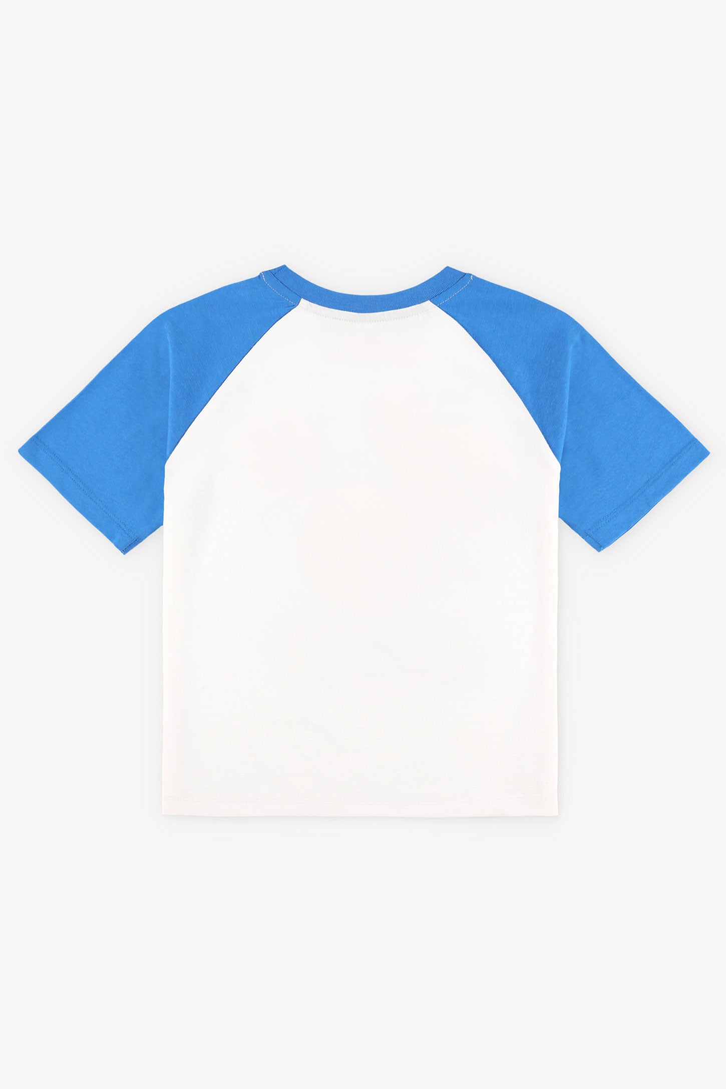 T-shirt col rond en coton, 2/20$ - Enfant garçon && BLANC