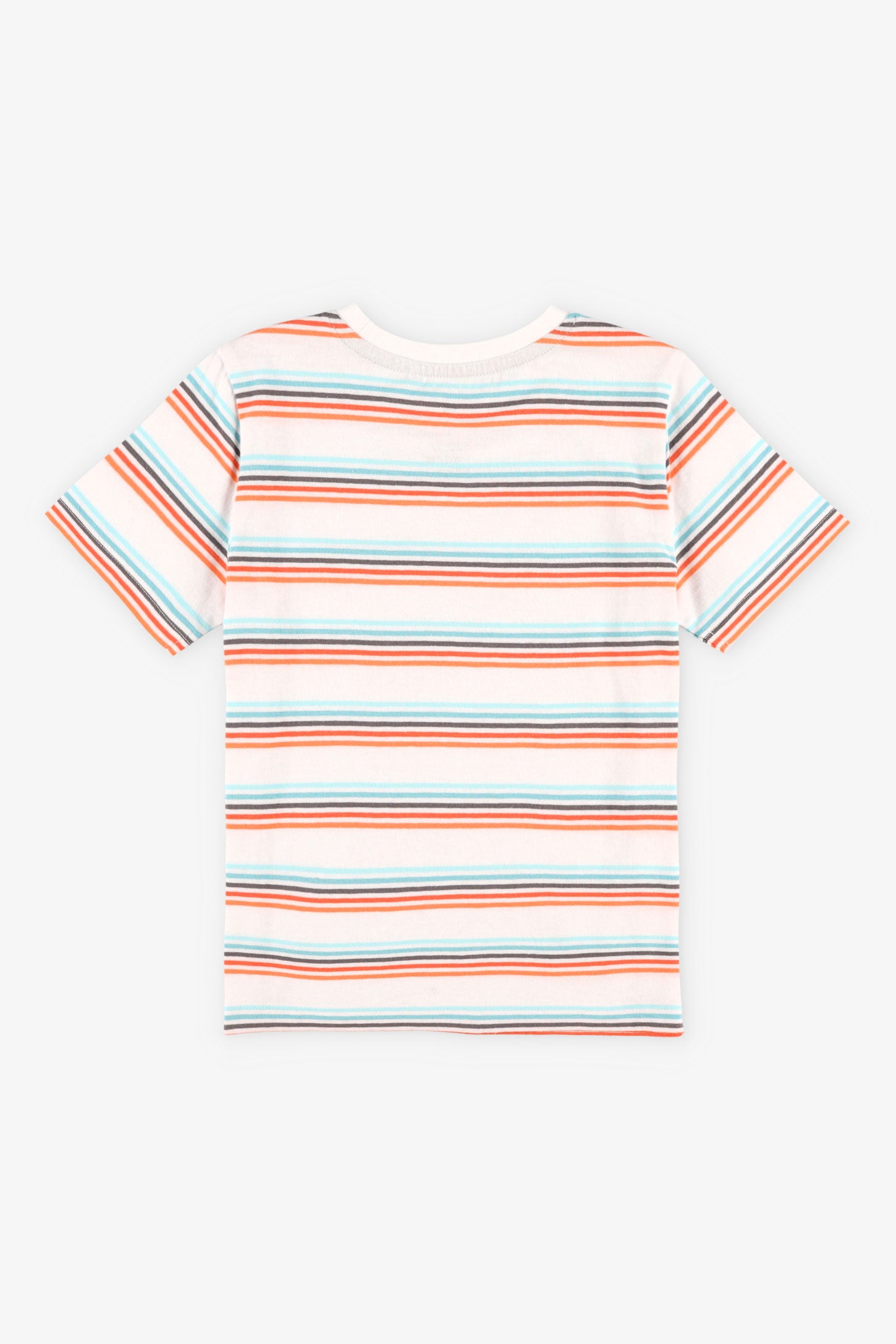 T-shirt col rond imprimé en coton, 2/20$ - Enfant garçon && BLANC MULTI