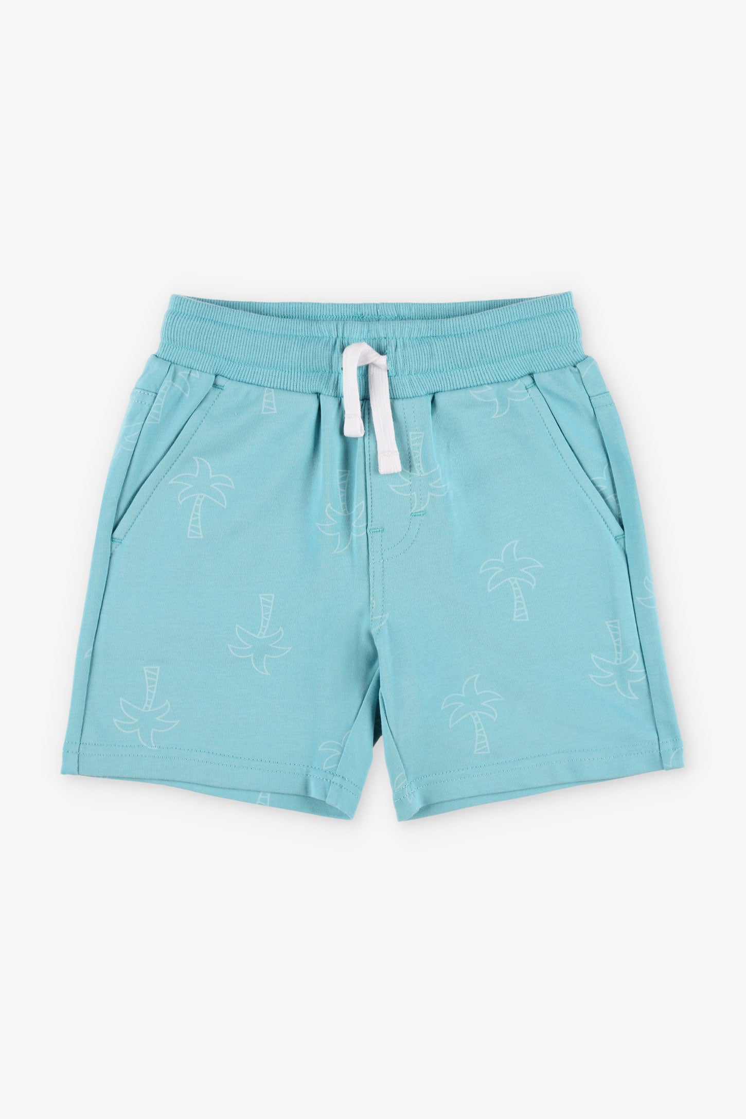 Short coton ouaté - Enfant garçon && TURQUOISE/MULTI