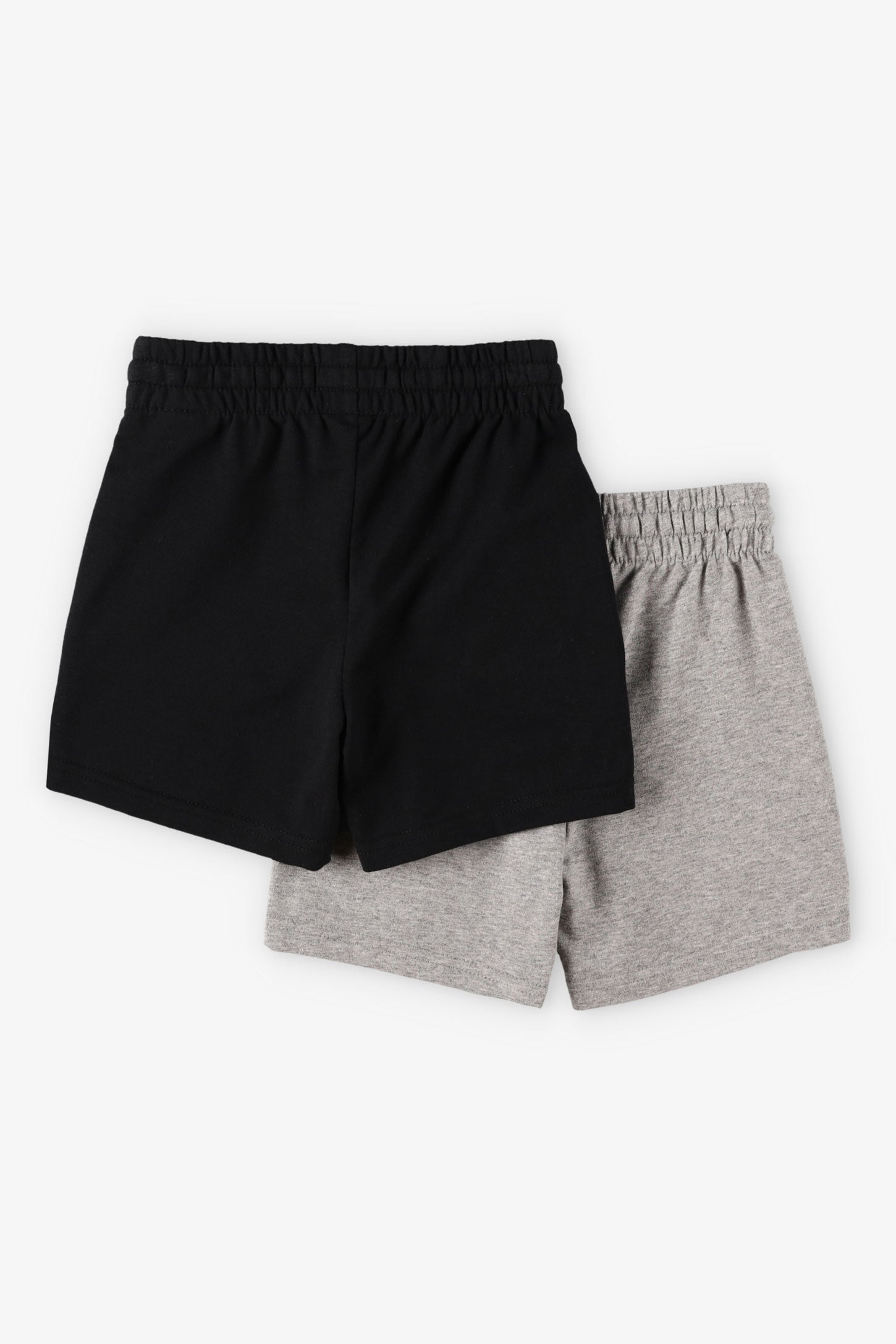 Lot de 2 bermudas en coton français - Enfant garçon && GRIS MIXTE