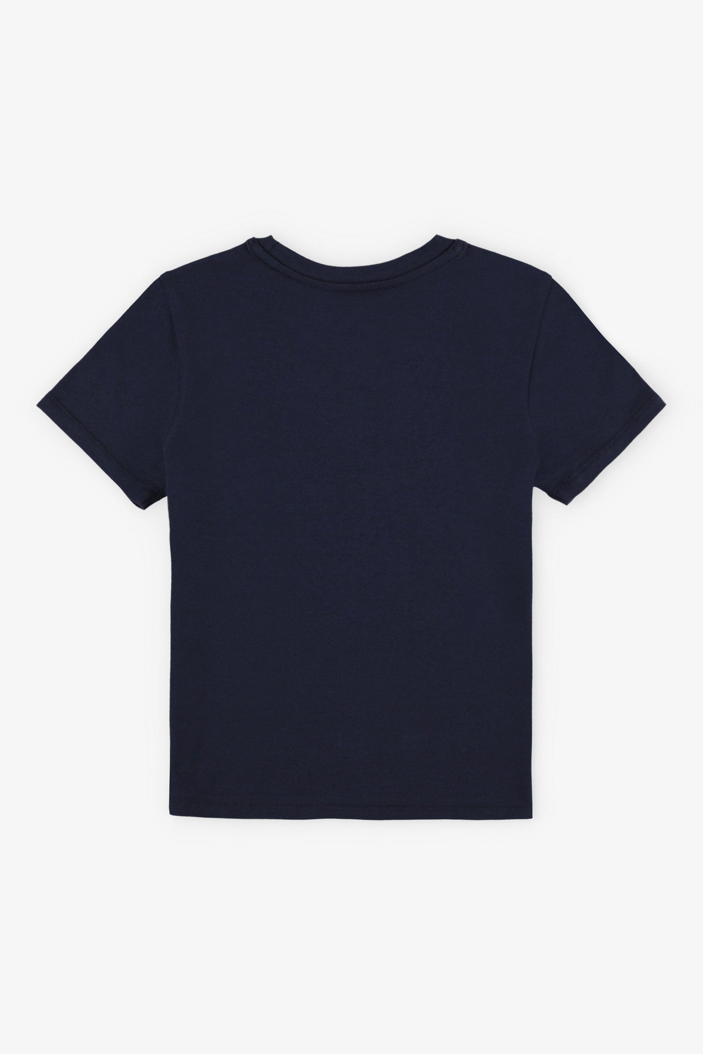 T-shirt col rond à poche, 2/20$ - Enfant garçon && BLEU MARINE