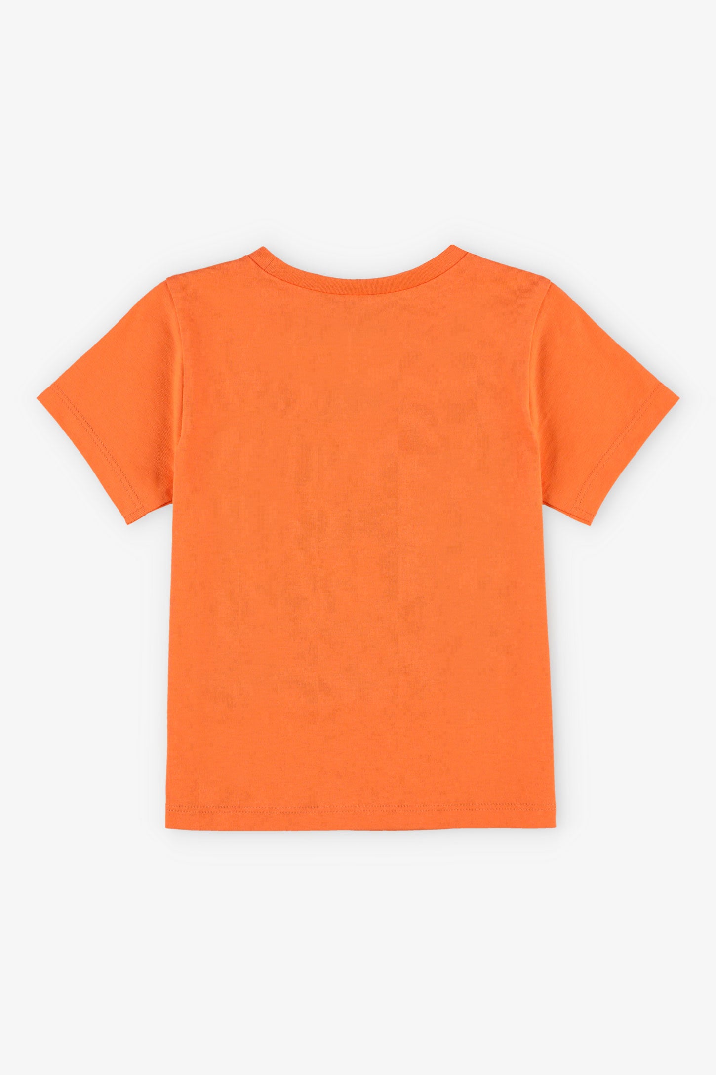 T-shirt col rond à imprimé en coton, 2/15$ - Bébé garçon && ORANGE