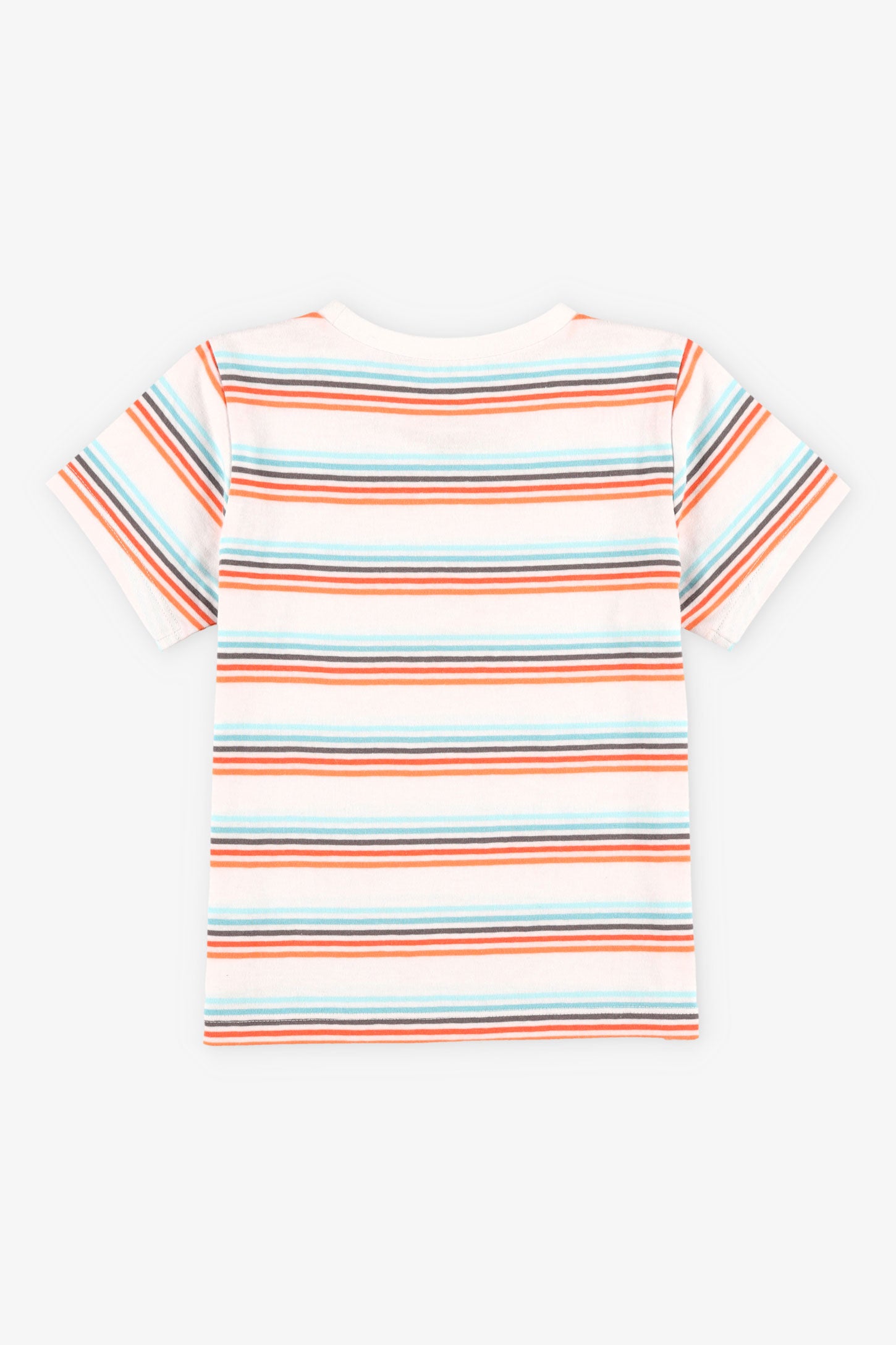T-shirt col rond à imprimé en coton, 2/15$ - Bébé garçon && BLANC MULTI