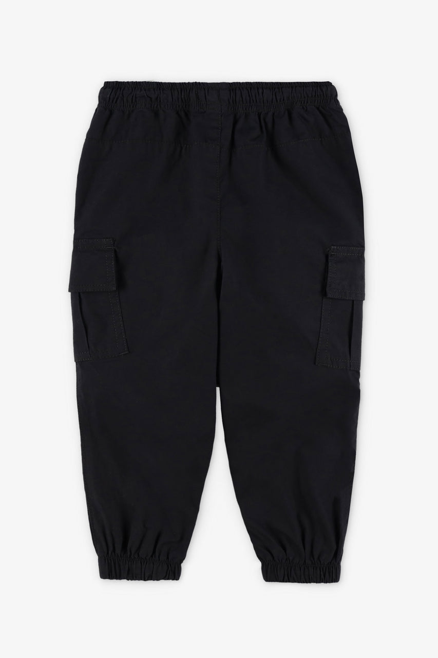 Poplin cargo jogger pants, 2T-3T Baby boy