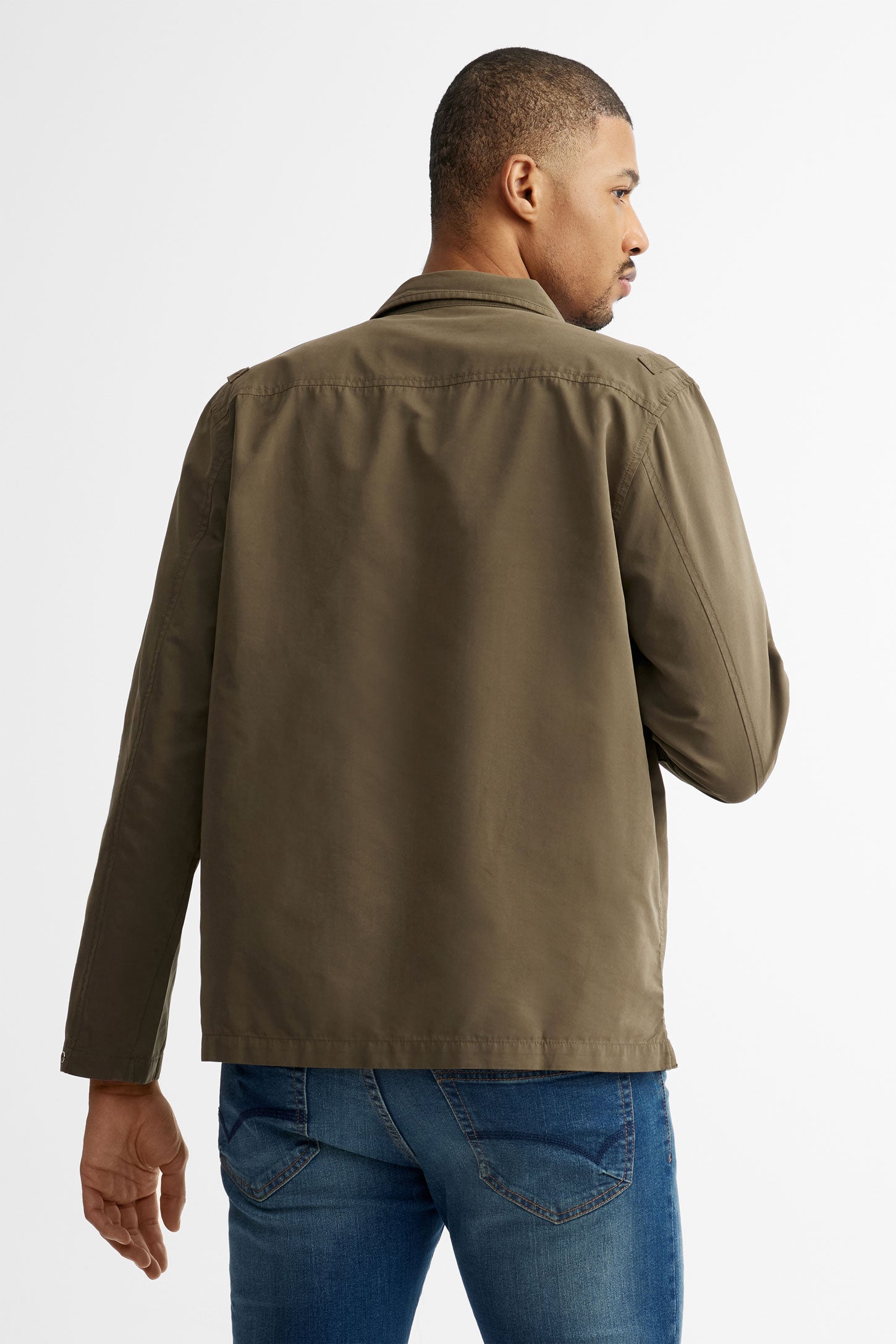 Veste col à revers en coton - Homme | Aubainerie