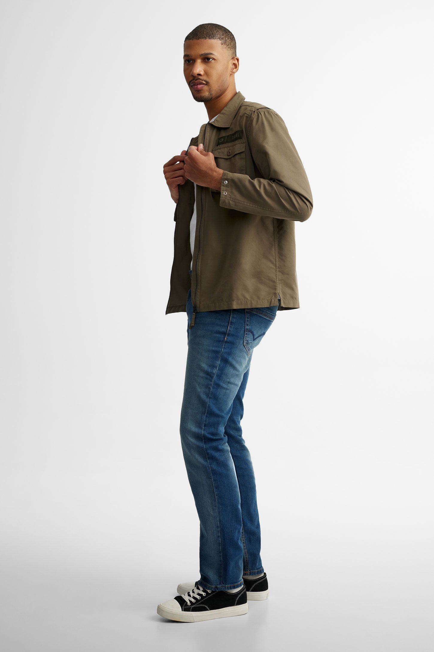 Veste col à revers en coton - Homme | Aubainerie