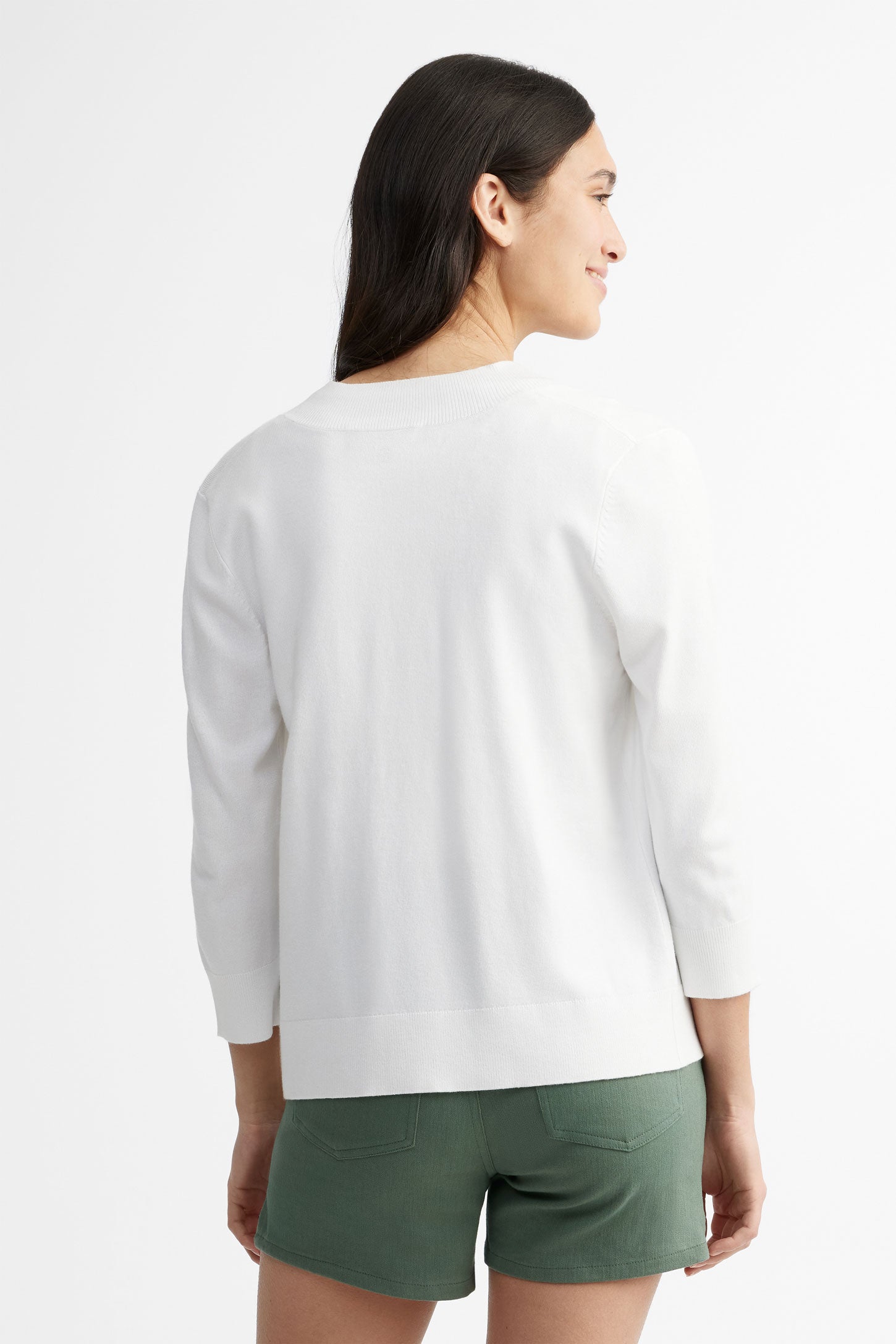 Bolero manches 3/4 - Femme && BLANC