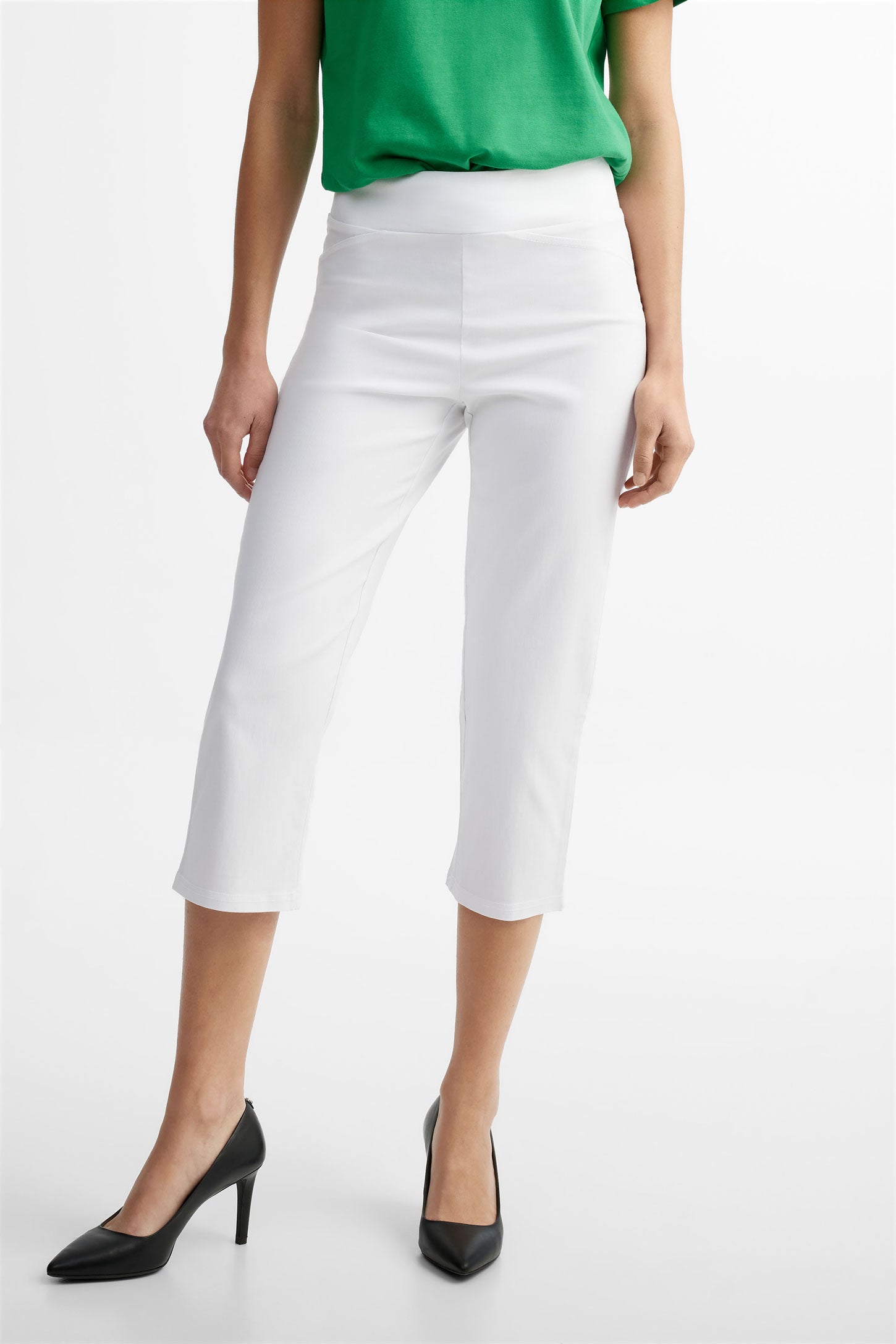 Capri coupe ajustée - Femme && BLANC