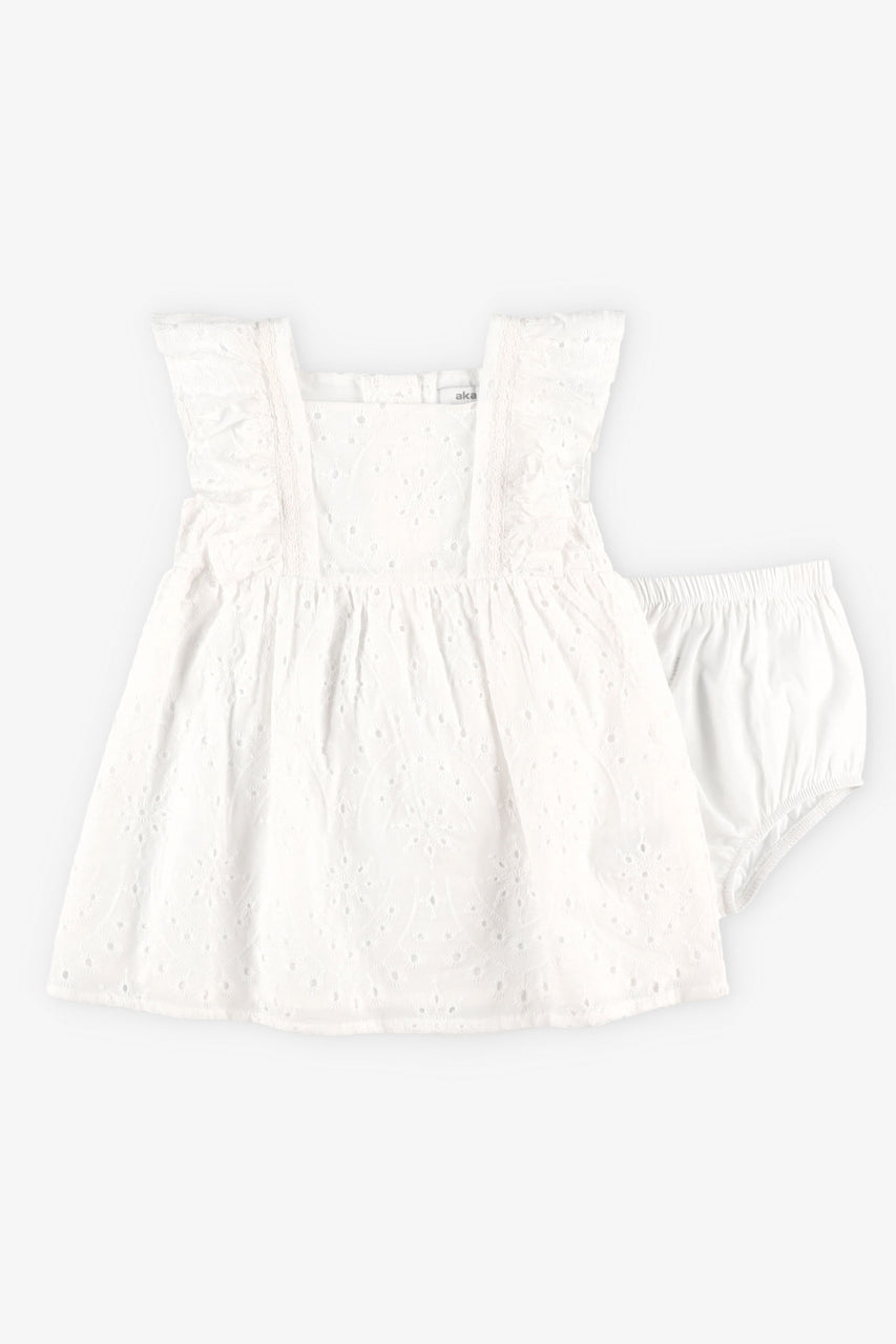 Robe avec bloomer assorti en coton Bébé fille