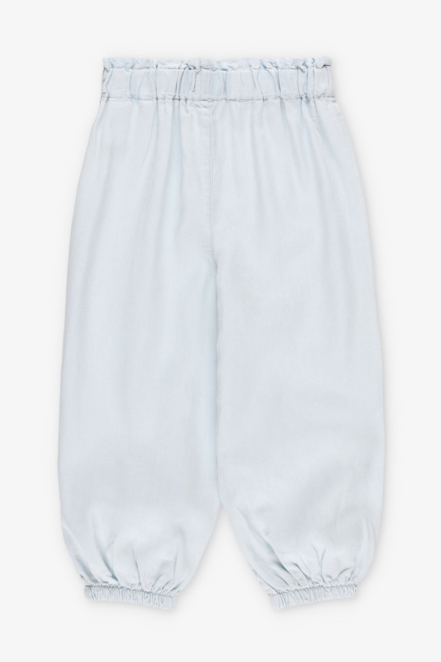 Pantalon ''Paperbag'' - Bébé fille && BLEU PALE