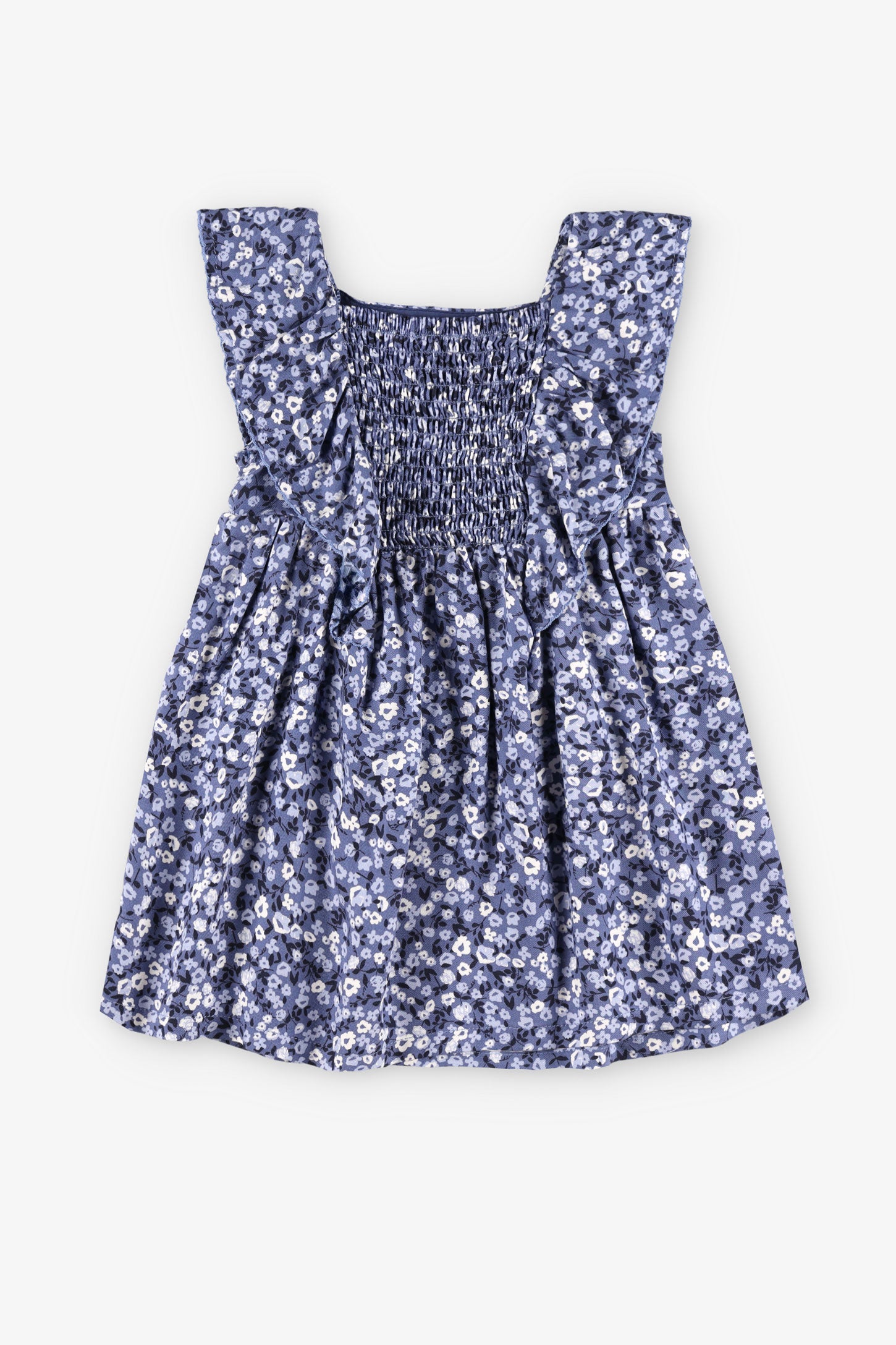 Robe bretelles volants imprimé - Bébé fille && BLEU MULTI