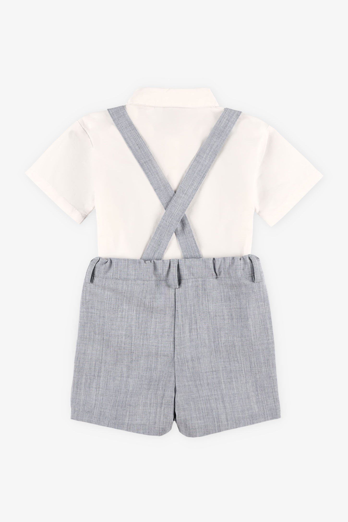 Ensemble 2-pièces chemise et short, 2T-3T - Bébé garçon && GRIS