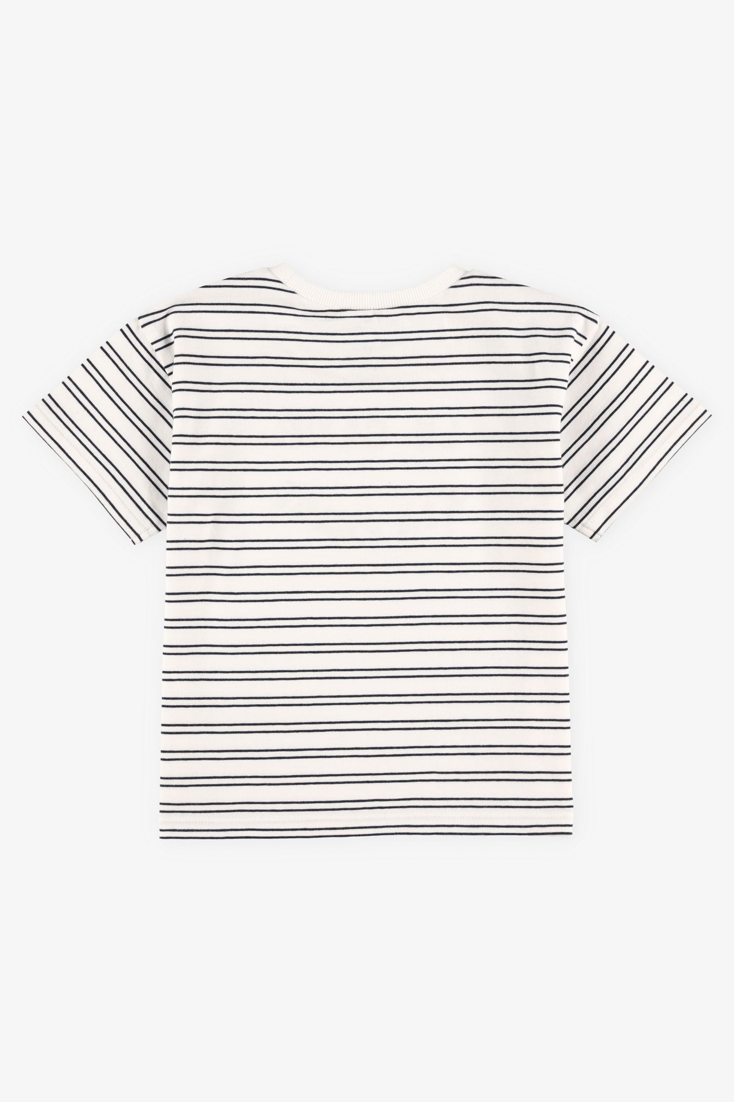T-shirt col rond en coton, 2T-3T - Bébé garçon && BLANC MULTI