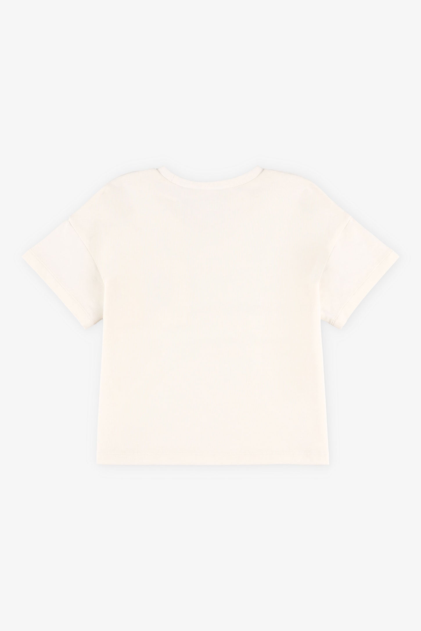 T-shirt avec détails en crochet - Enfant fille && BLANC
