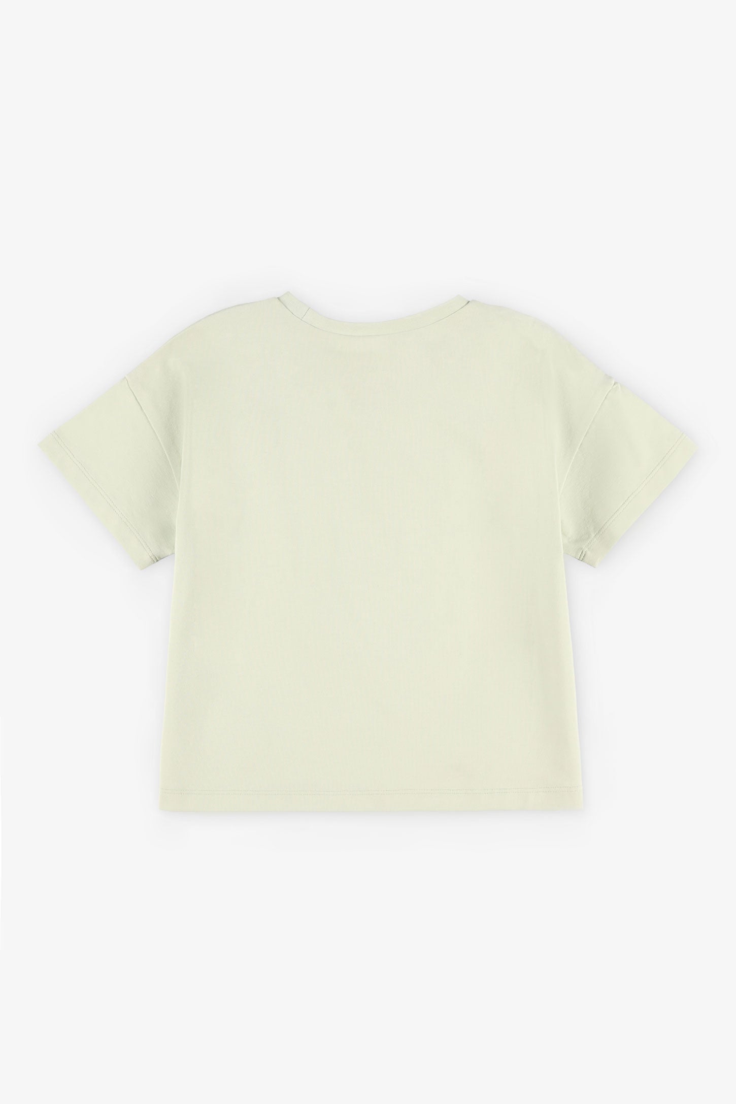T-shirt avec détails en crochet - Enfant fille && VERT