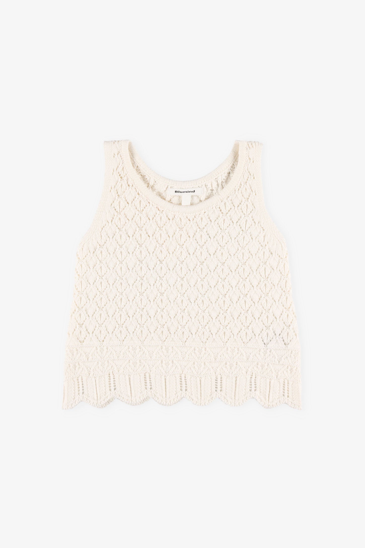 Camisole en crochet - Enfant fille && BLANC