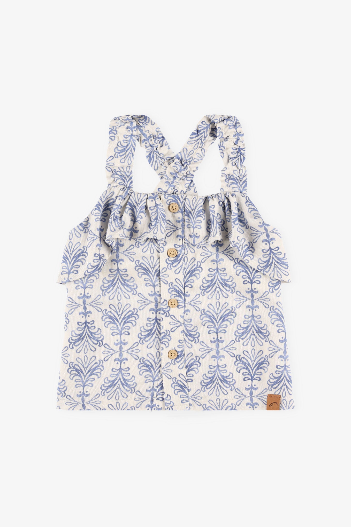 Camisole à volants imprimé - Enfant fille && BEIGE/MULTI