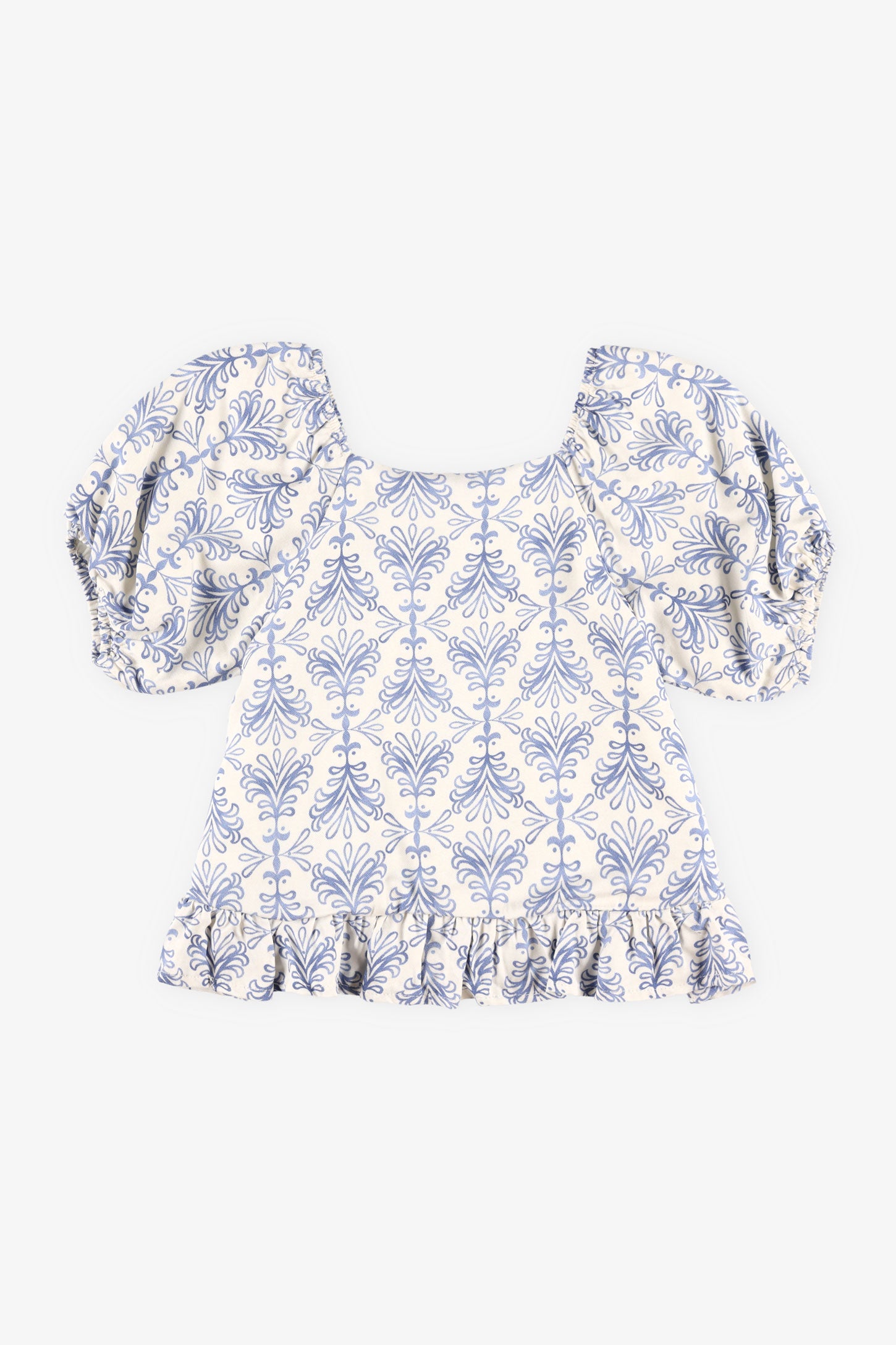 Chandail manches courtes ballon - Enfant fille && BEIGE/MULTI