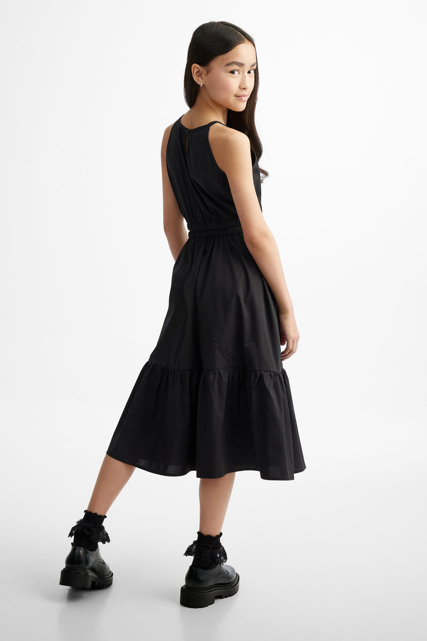 Robe longue à bretelles avec volants Ado fille Aubainerie