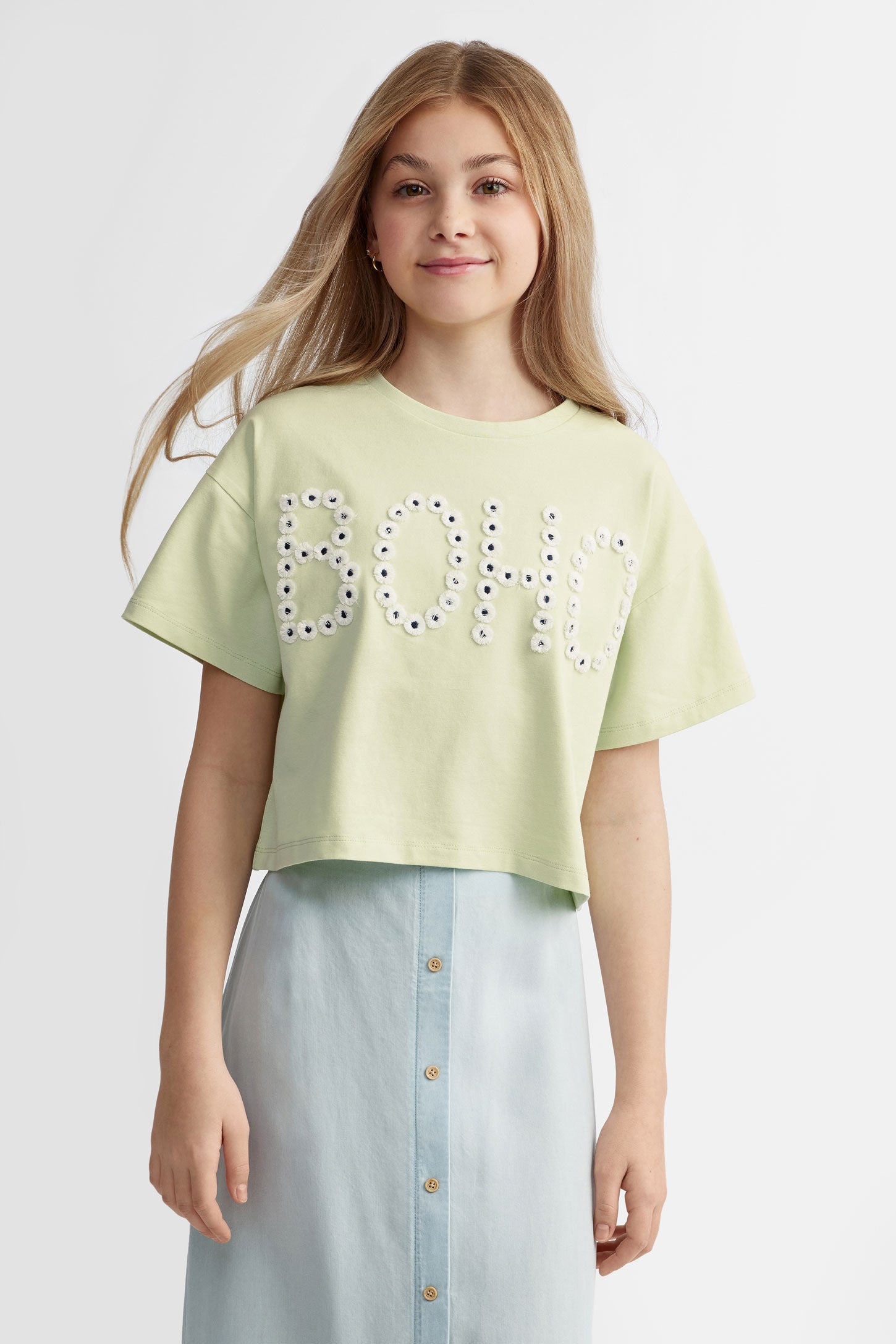 T-shirt manches courtes - Ado fille && VERT