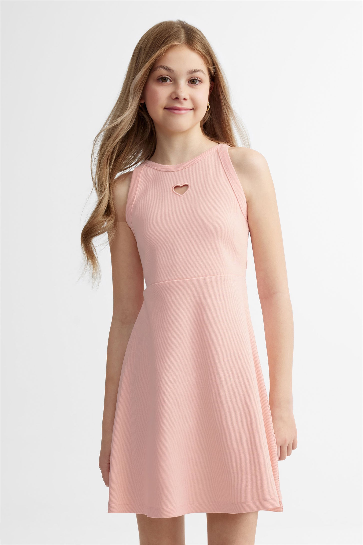 Robe patineuse en coton - Ado fille && ROSE