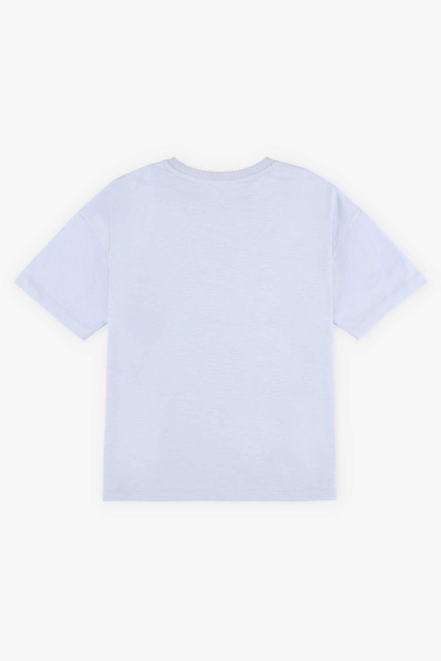 T-shirt imprimé en coton - Enfant garçon && BLEU PALE