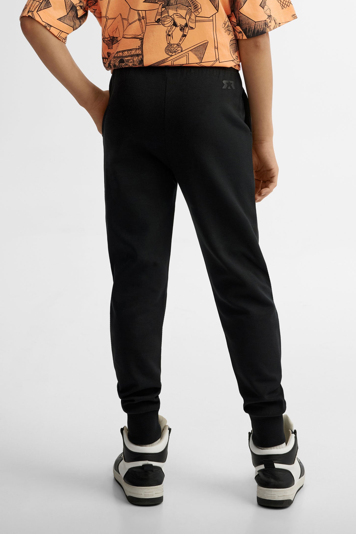 Pantalon jogger imprimé HR - Ado garçon && NOIR