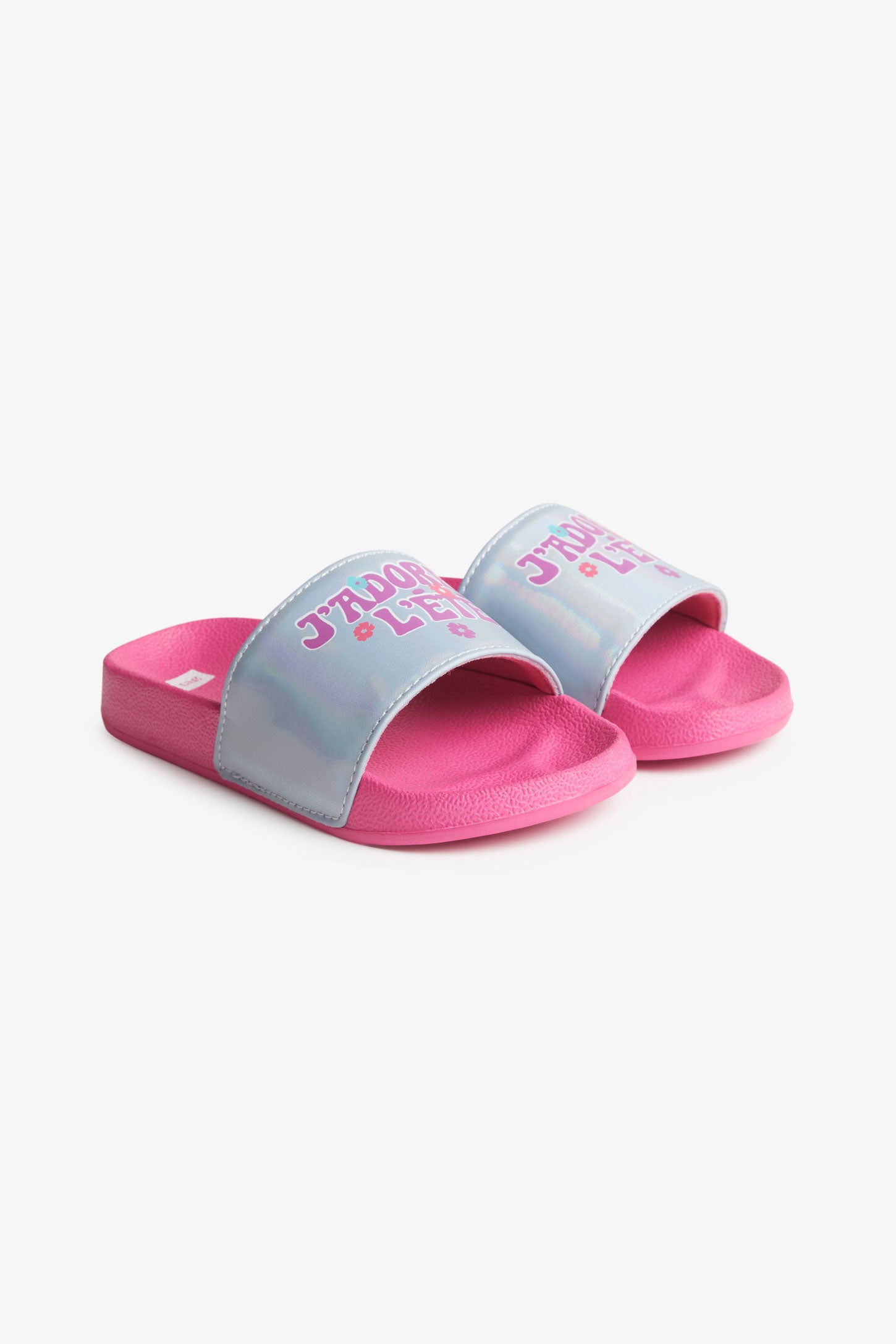 Sandale slide en Eva - Enfant fille && FUCHSIA MULTI