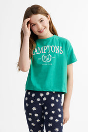 T-shirt ouvert au dos en coton, 2/25$ - Ado fille && VERT