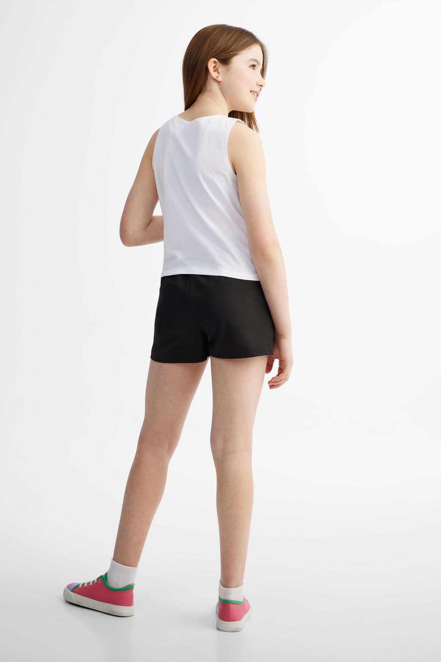 Ensemble 2-pièces camisole et short - Ado fille && BLANC